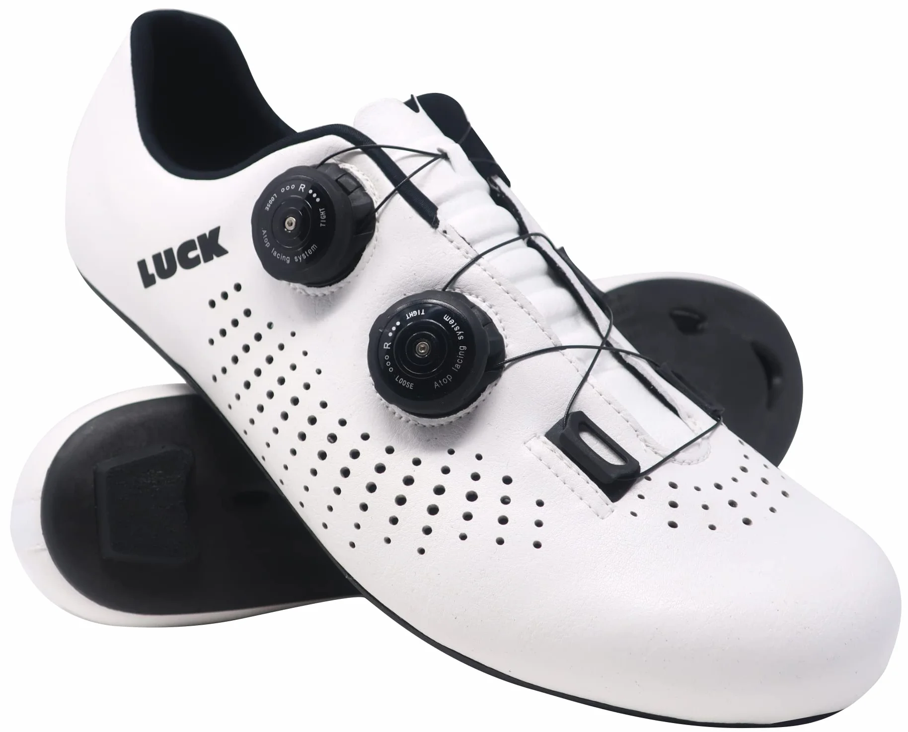 LUCK Start Horma Ancha para Carretera, con Suela de Carbono HD50, Doble Cierre rotativo, Especial para pies Anchos.