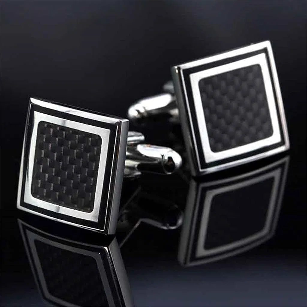 WAAZI Gemelos para Hombre Estilo Elegante Cuff Cufflele Cufflelch Camisas de Manga Larga Manga Nail Boleto Profesional y protección del Medio Ambiente