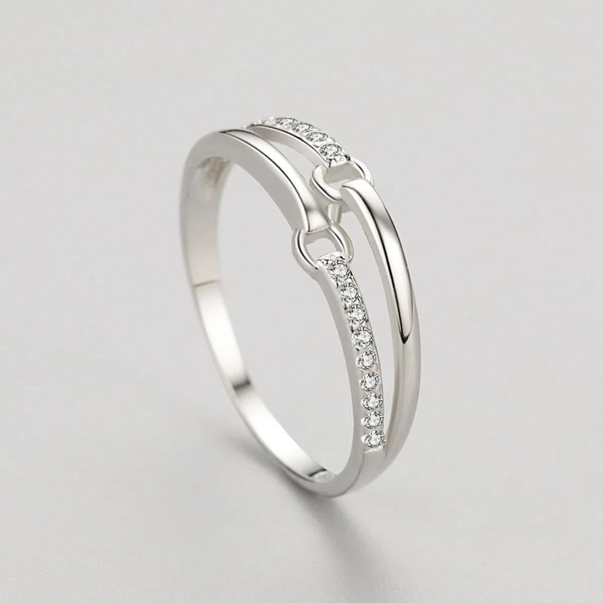 Anillos para mujer, oro auténtico con diamante cultivado en laboratorio, alianzas de boda, anillos de oro blanco único para mujer