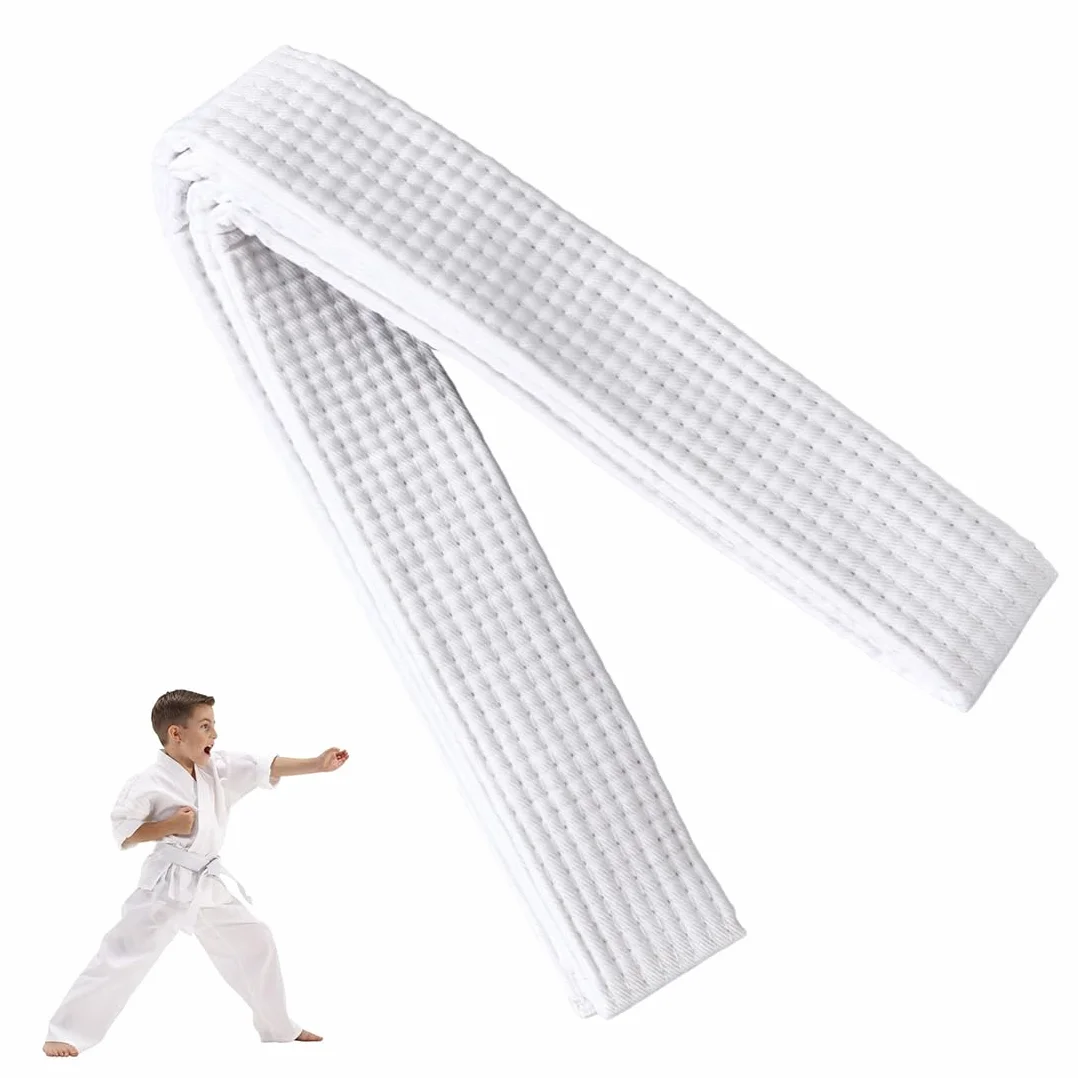 XPEX Cinturón de Artes Marciales 260cm Judo Karate Taekwondo Aikido Tela Gruesa Niños Adultos