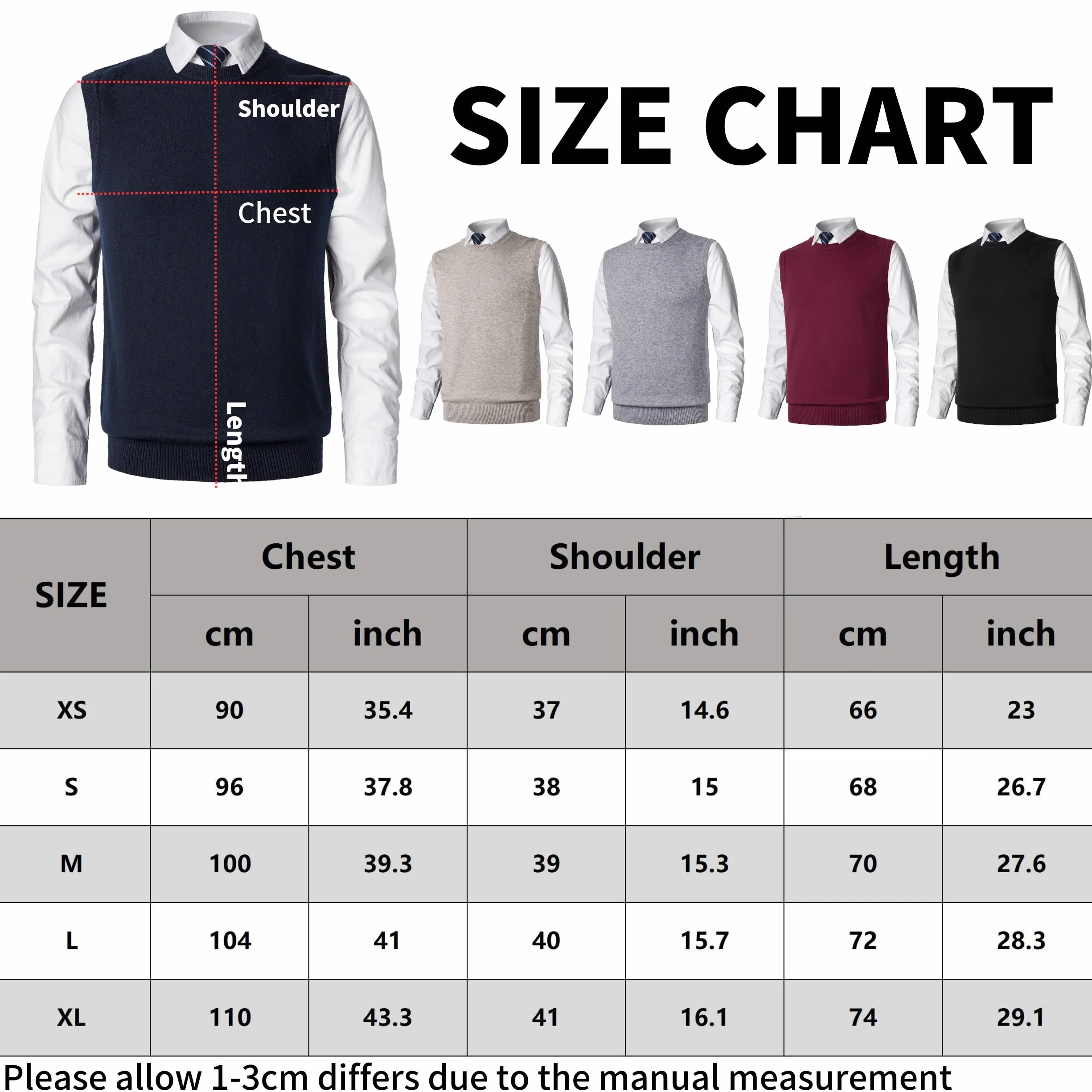 Hombre Invierno Sin Mangas SuéTer Cómodo Cárdigan De Punto Classic Business Gentleman Prendas Casual de Negocios Casual Suéter Prendas de Punto Pullover