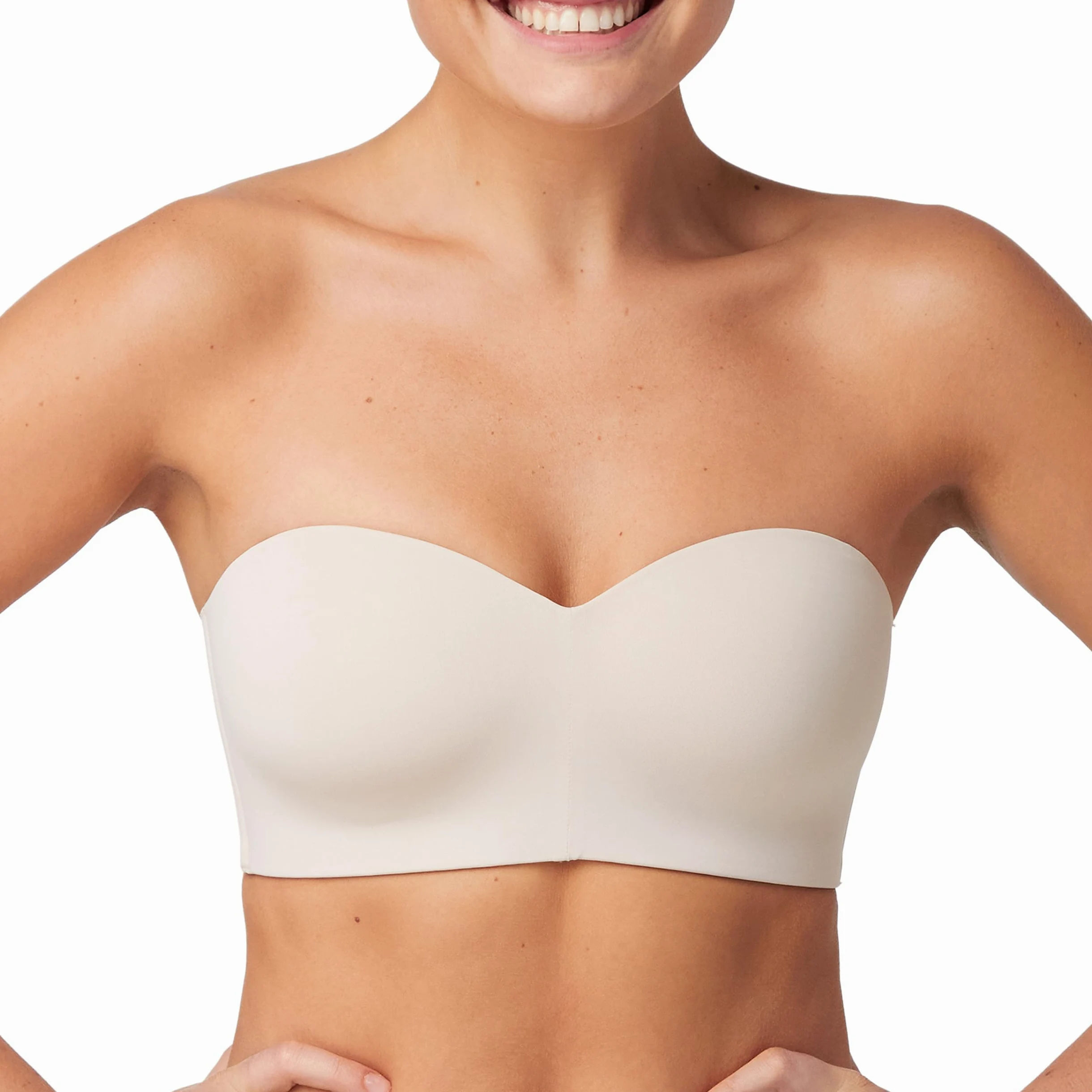 Maidenform Tailored Strapless Wire Free Bra Sujetador, Opaco para Mujer