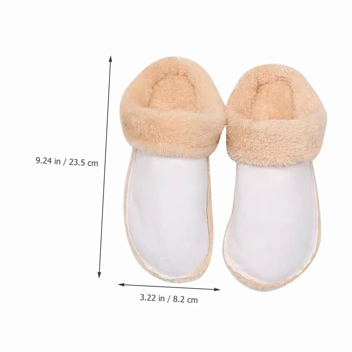 4pares Plantillas De Invierno Fluffy Inserciones Calientes y Desmontables Para Zuecos Aislantes y Cómodas Para Hombres y Mujeres Calzado De Invierno