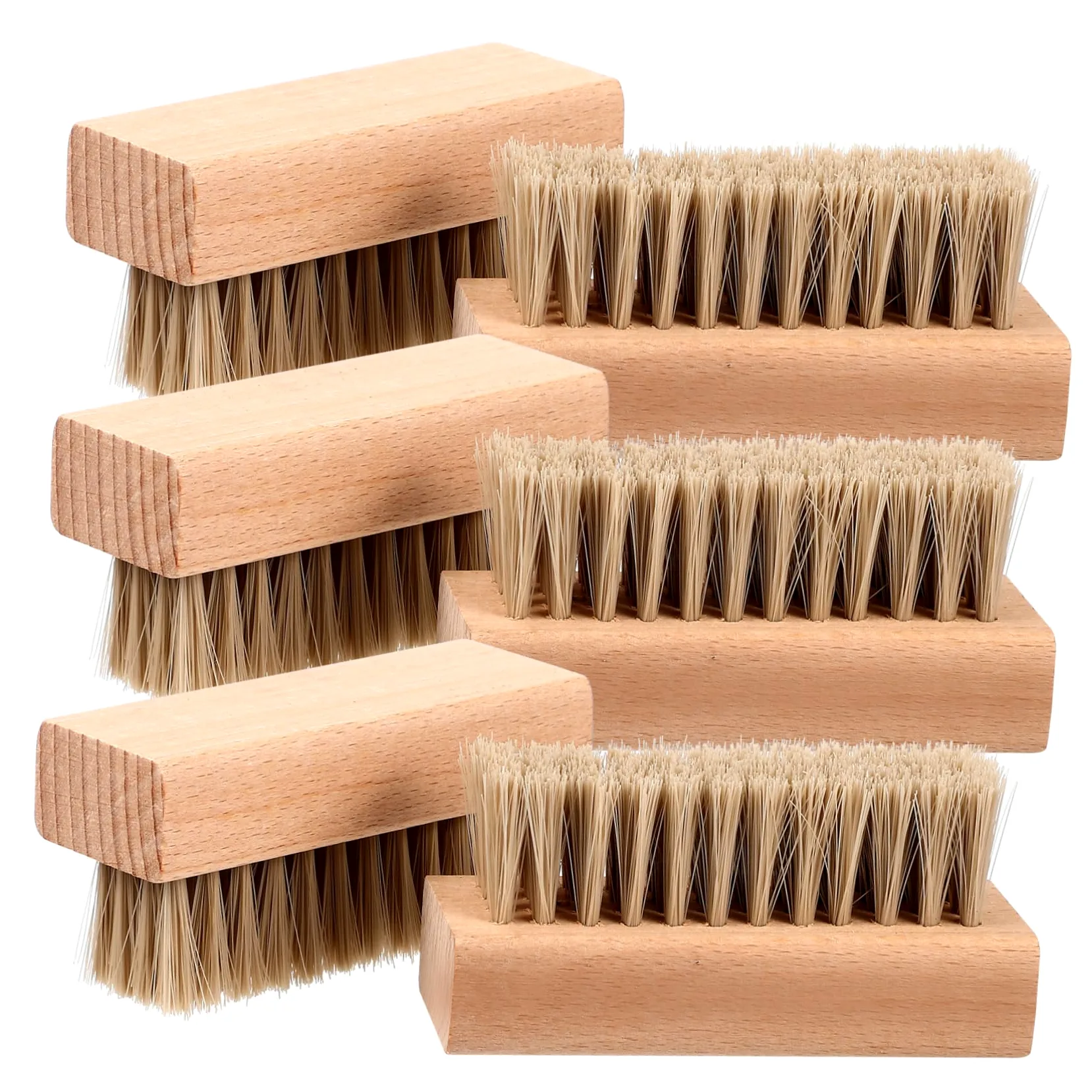 SHERCHPRY 10 Piezas Cepillo para los Zapatos betún para Zapatos Cepillo para Zapatos de Cuero Botas Cepillo de Zapatos Limpieza de cepillos de Zapatos páginas Colocar cepillar
