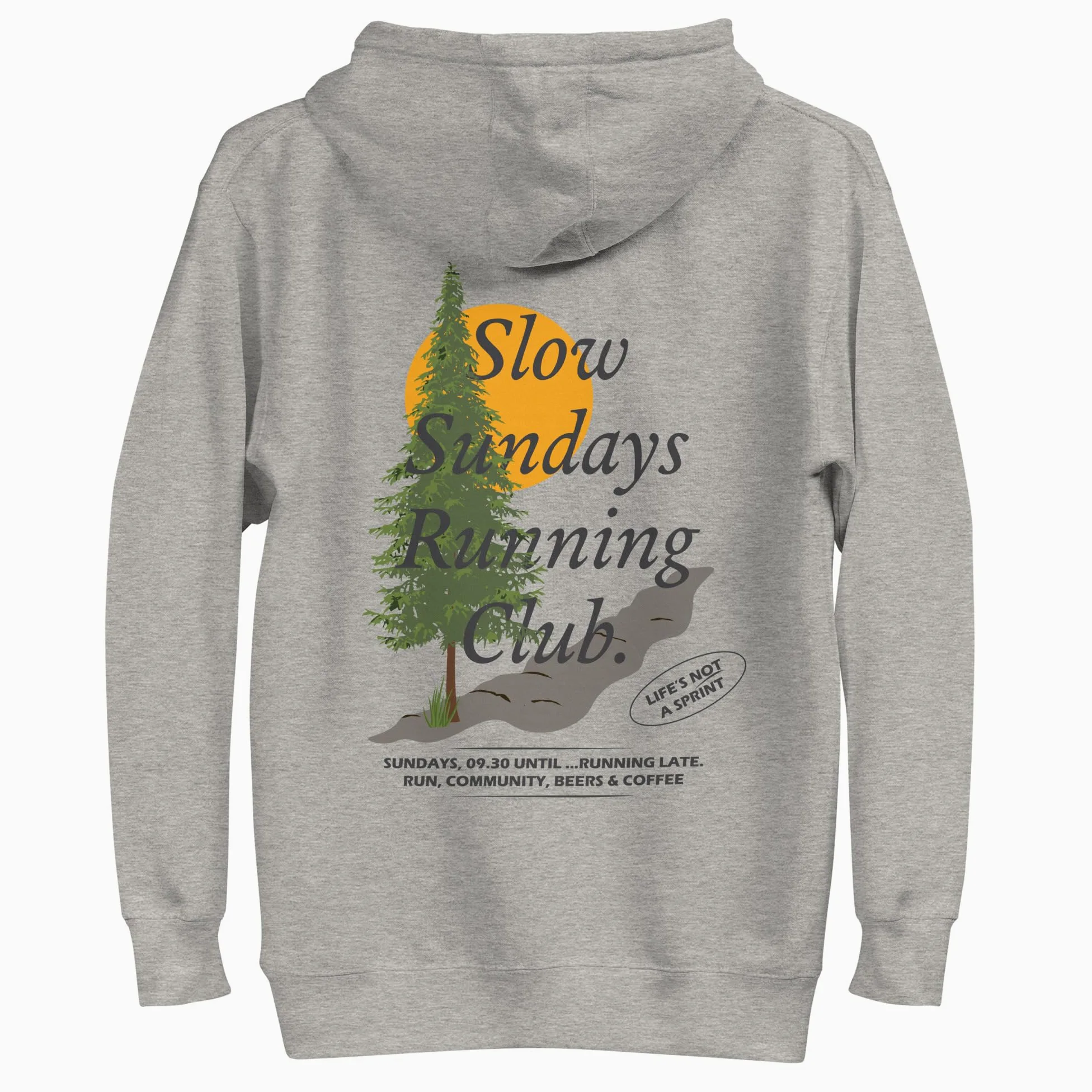 Mountain Pine Slow Sundays Running Club Cotton Blend Hoodie