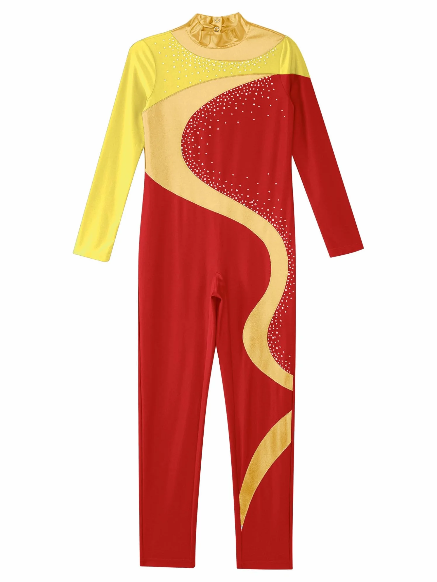 Oyolan Body De Danza Niña Mono Elástico De Gimnasia Rítmica Maillot Brillante De Patinaje Artistico Mono De Deportivo Fitness Yoga