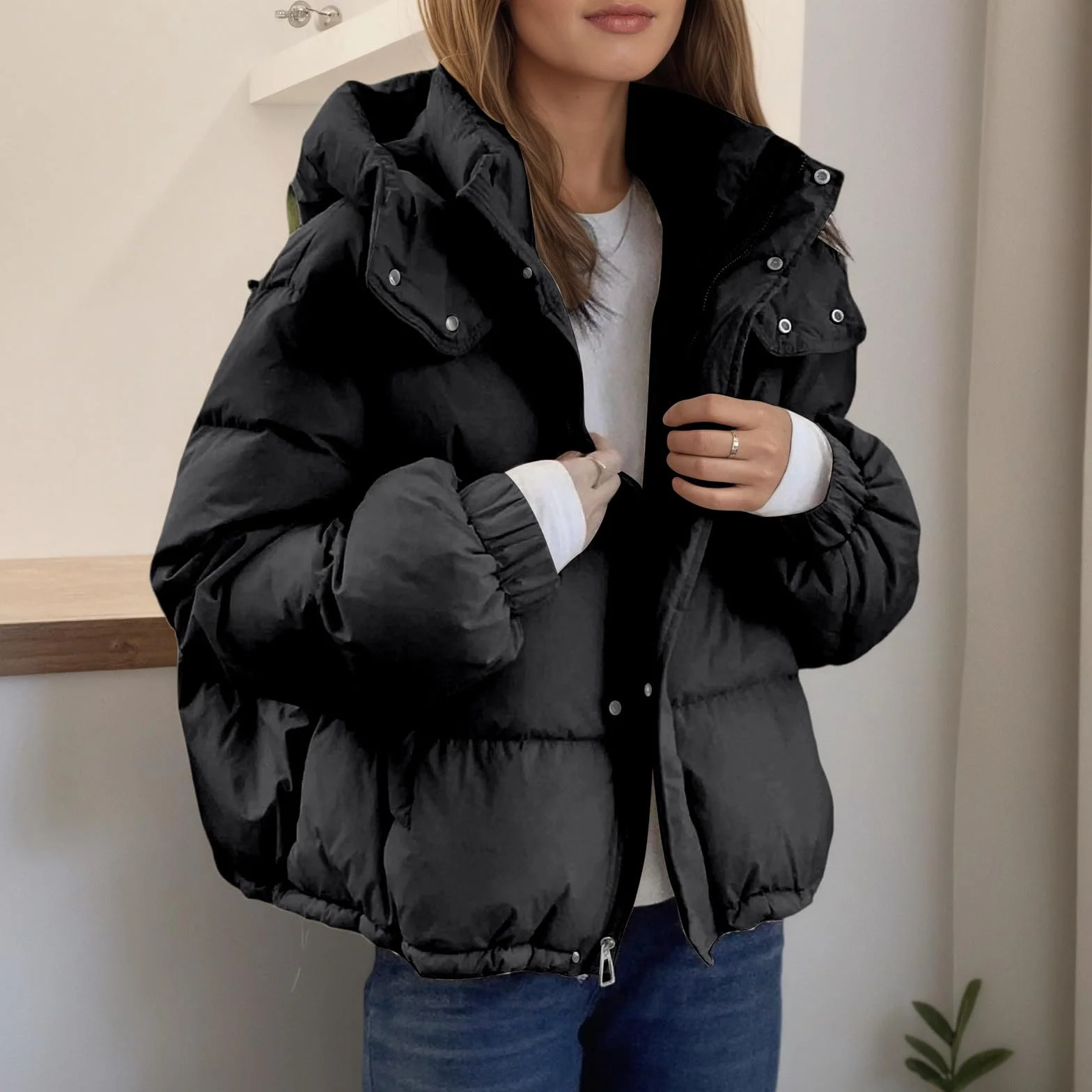 Chaqueta Mujer Invierno Chaqueta De Mujer Chaquetas Invierno Para Entretiempo Acolchada Cazadora Chaquetas Plumífero Plumiferos Ropa Acolchada Ligera Chaquetón Casacos Senhora Winter Jacket Women