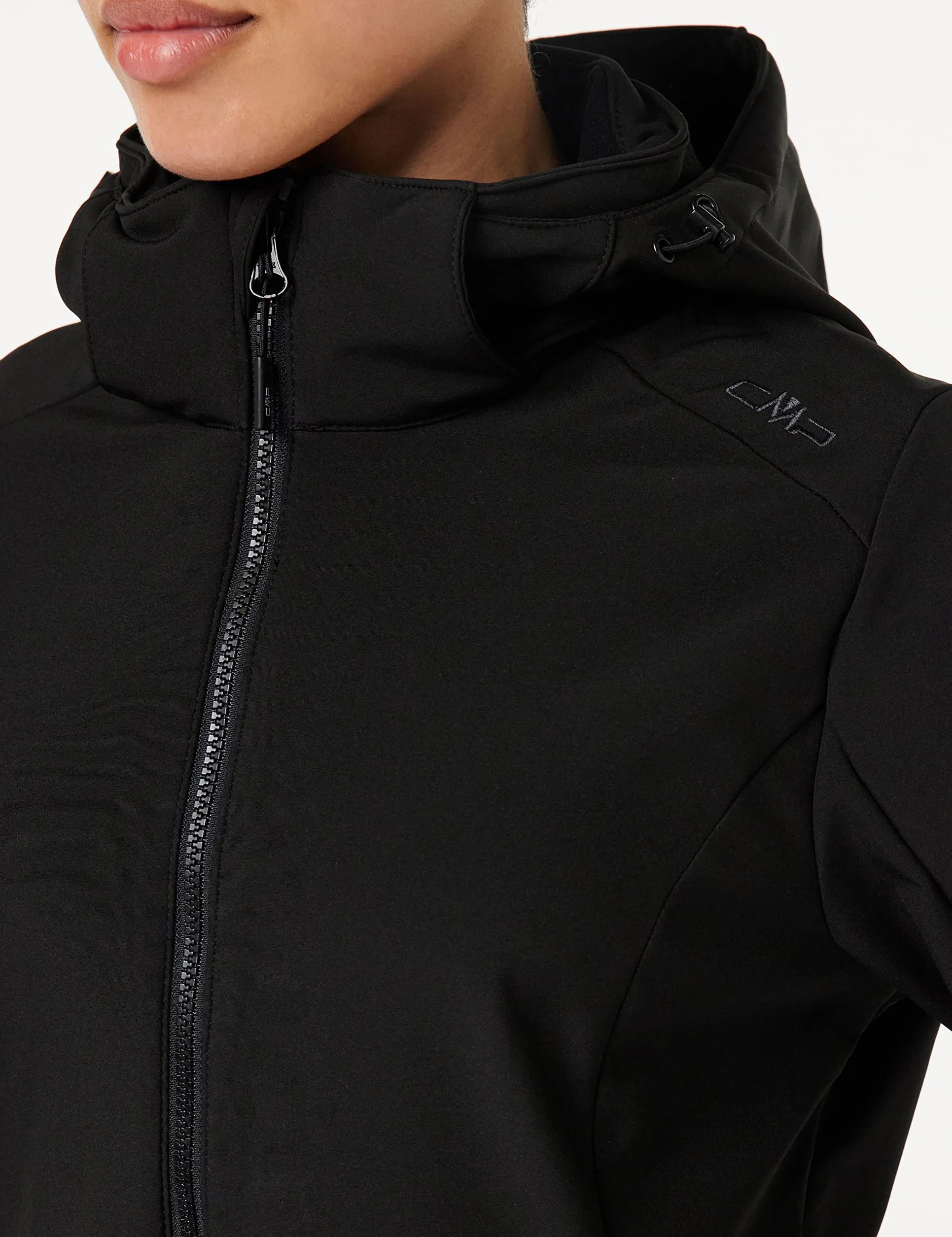 CMP Chaqueta Softshell de Mujer con Capucha Desmontable