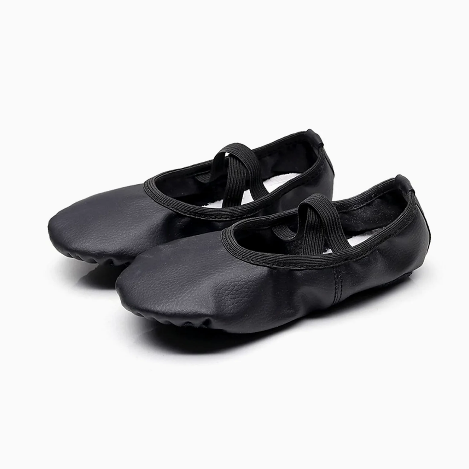 Zapatillas de Ballet 2 Pares Dancer Girls Point Zapatos para Ballet Niños Danza Práctica Zapatillas Lienzo Profesional Yoga Ballet Latin Shoes para niñas algodón (Color : Black, Size : 31)