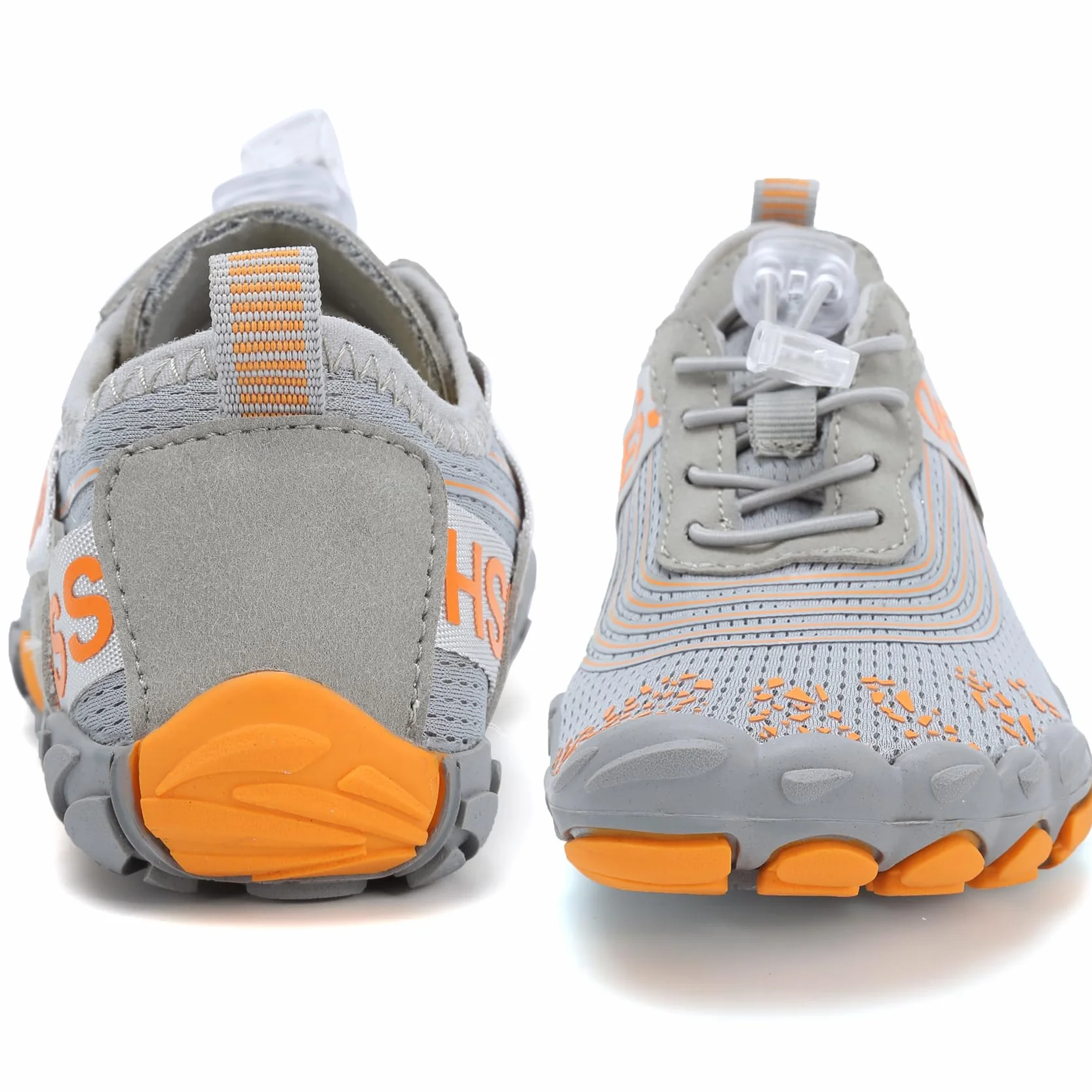 DimaiGlobal Calzado Descalzos Niñas Niños Zapatillas de Trail Running Barefoot Secado Rápido Zapatos de Agua Transpirable Antideslizante para Playa 35EU Gris