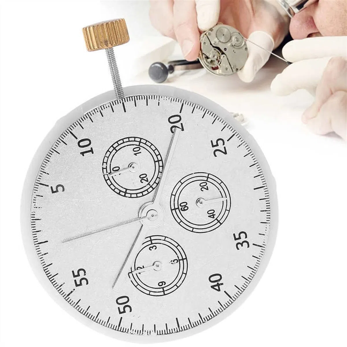 Movimiento de reloj de repuesto mecánico de metal piezas de movimiento de reloj sin calendario Piezas de reparación de relojes Herramientas de reparación de relojes