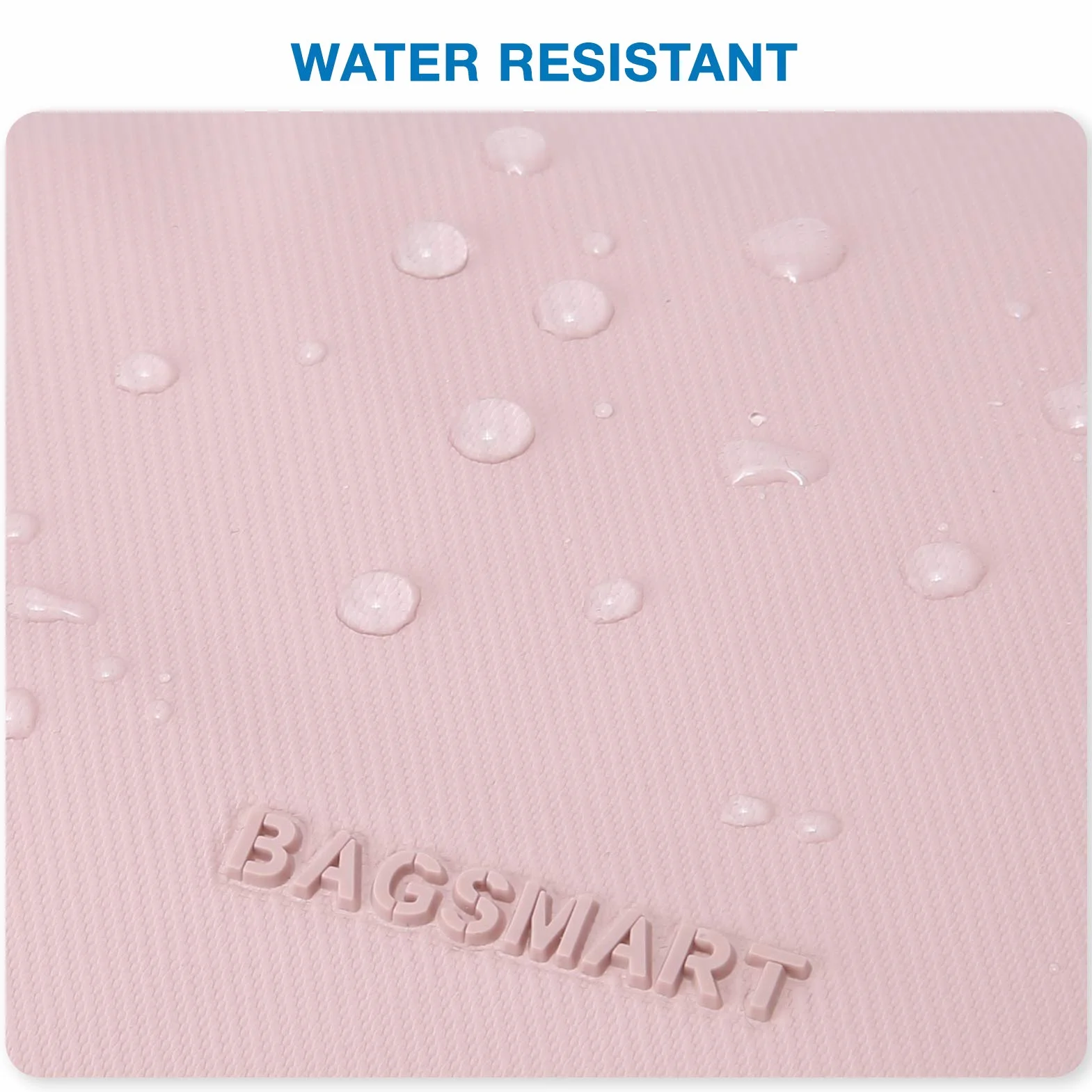 BAGSMART Neceser para Viaje Hombres y Mujer, Neceser Maquillaje Impermeable con Doble Cremallera, Bolsa de Afeitar, Gran Espacio de Almacenamiento, 5 L, Rosa, M