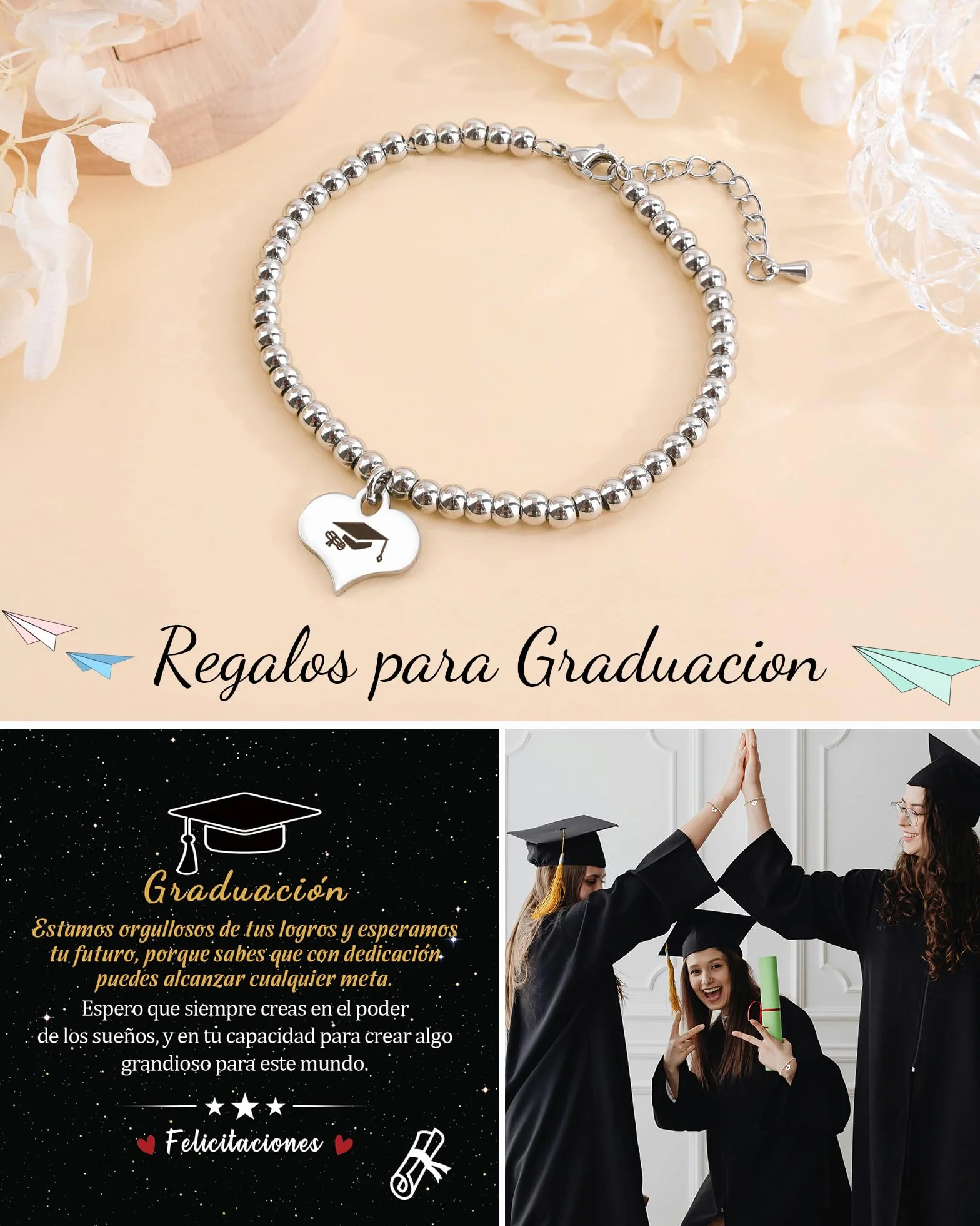 SUNSH Pulsera Graduación para Mujer Regalo Original