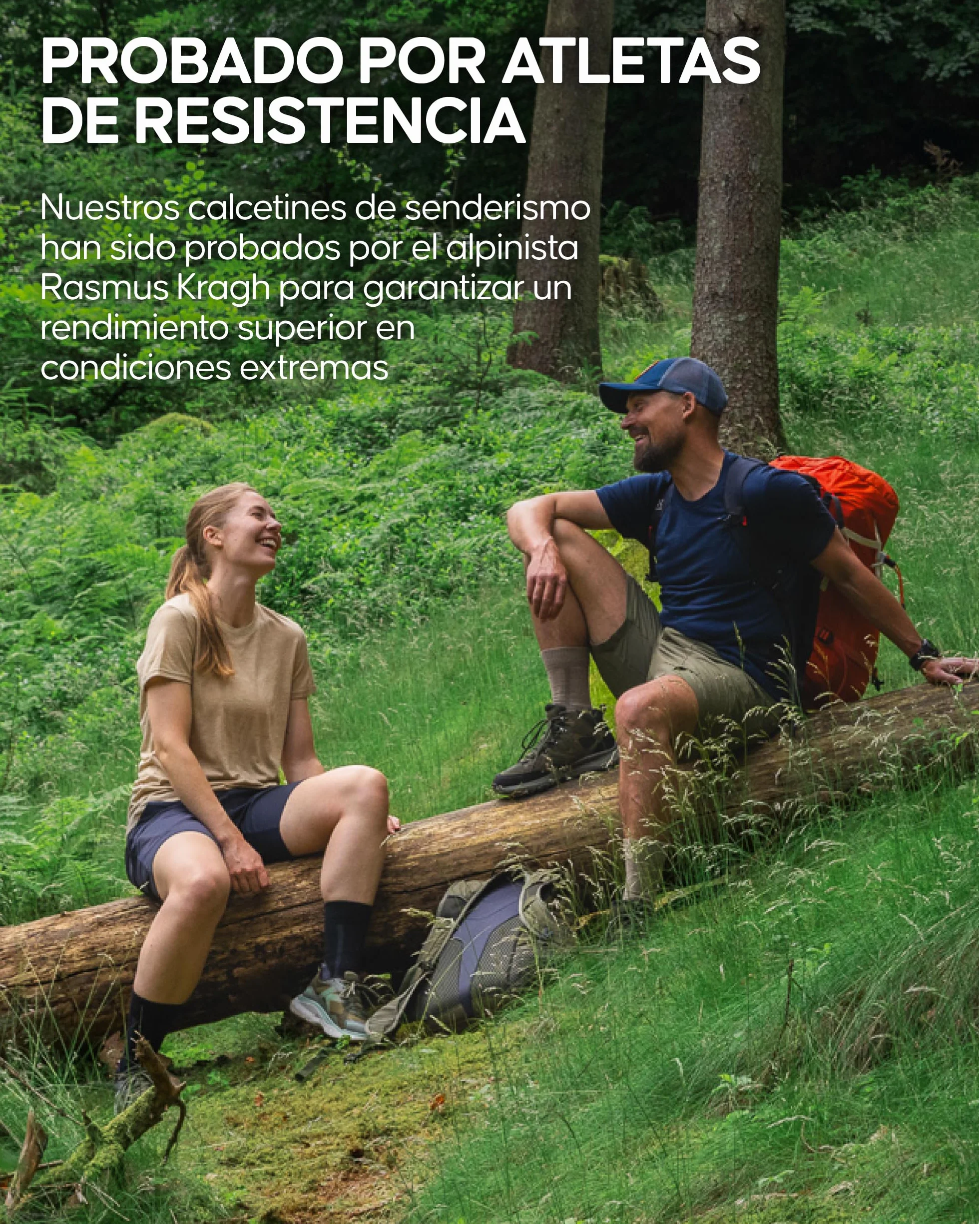 DANISH ENDURANCE Calcetines Senderismo Lana, 3 y 5 Pack Beige 39-42 | Calcetines de Senderismo de Lana Merino, Cálidos y Acolchados Contra Ampollas, para Trekking y Largas Jornadas, Unisex