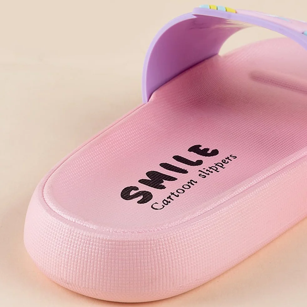 Pantuflas de unicornio para niñas, para playa, piscina, verano, sandalias para niños, lindas zapatillas de baño y ducha