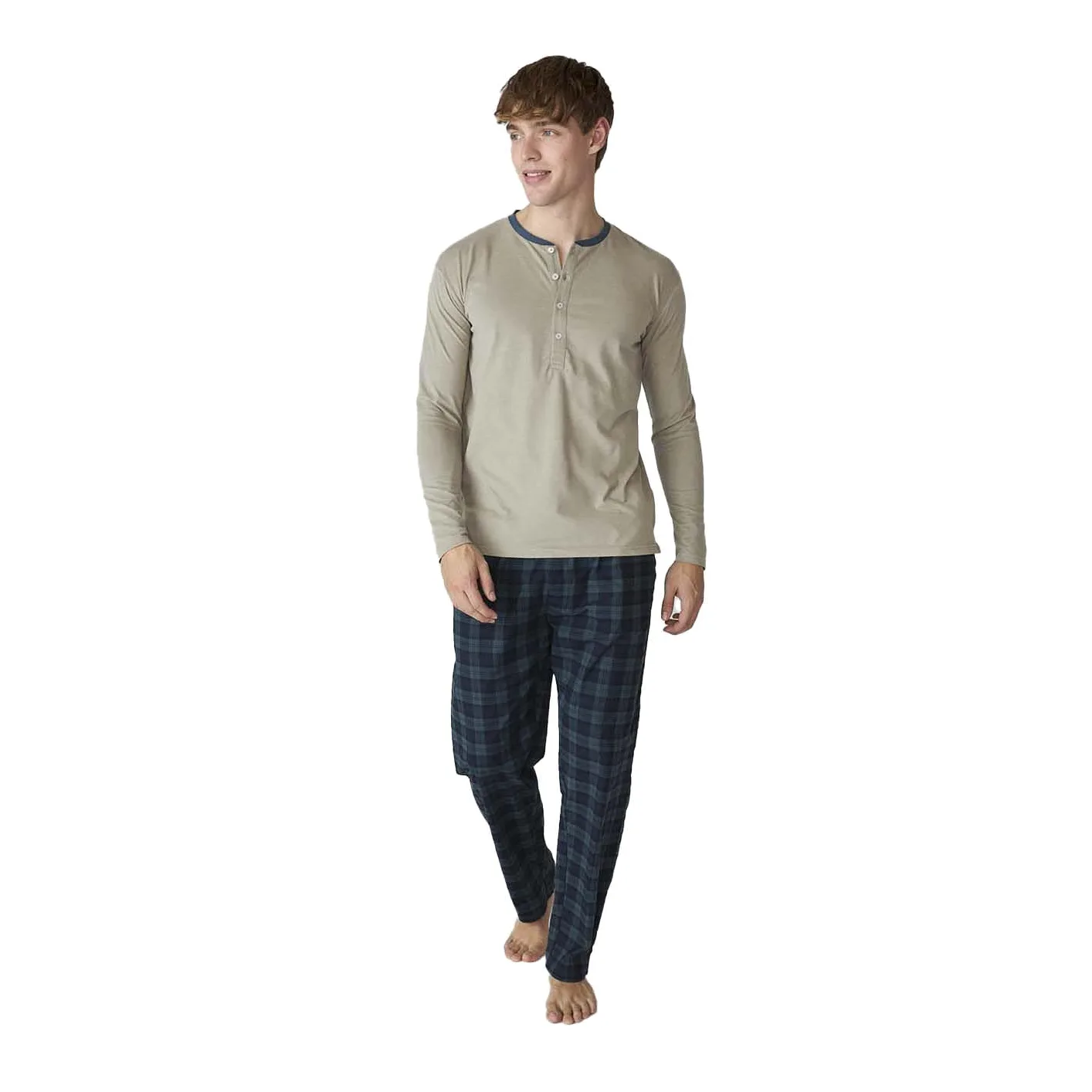 J&J Brothers Pijama Algodón Manga Larga JJBFP5602 para Hombre