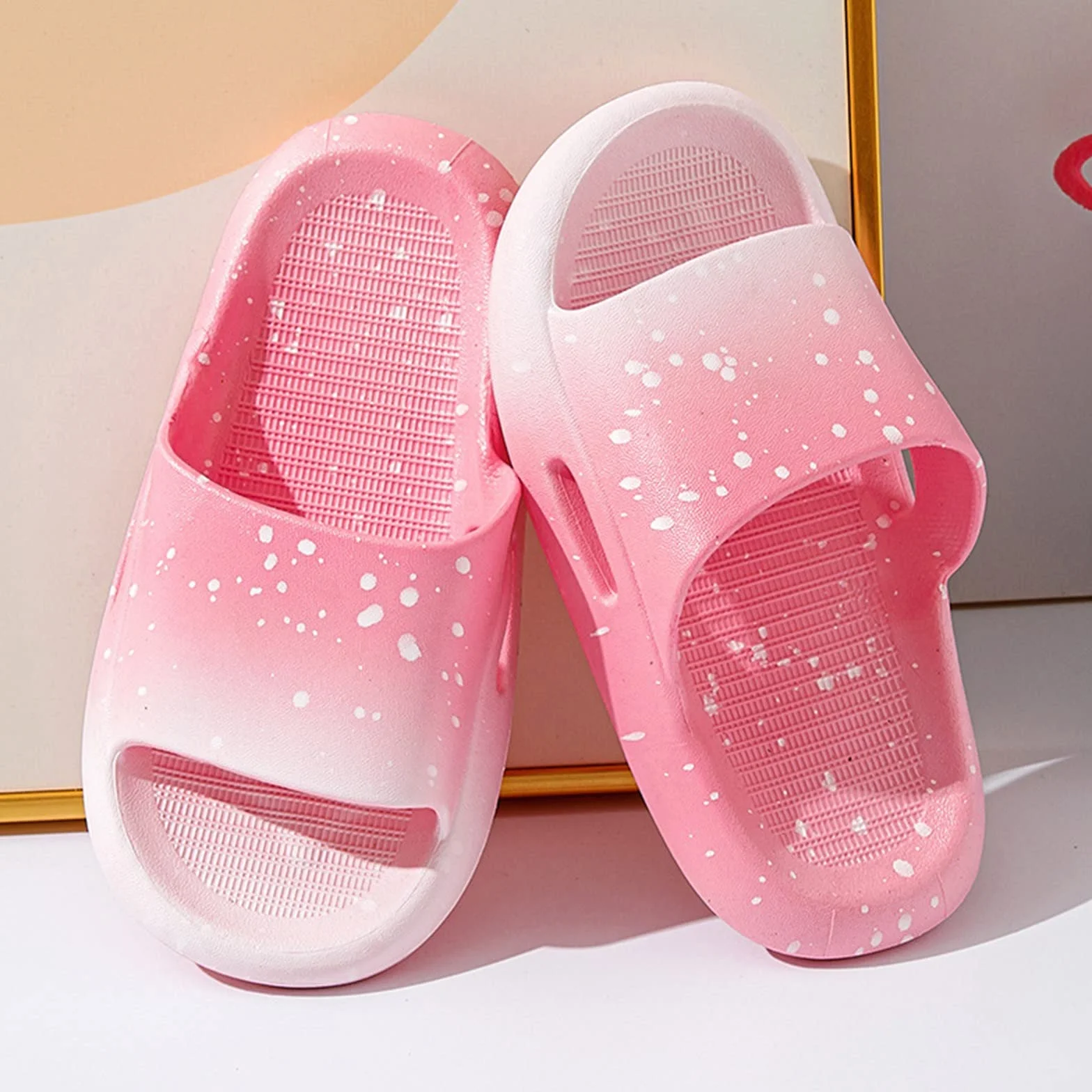 Chanclas de baño para niño, unisex, zapatillas de baño, pantuflas de baño, pantuflas de verano, ducha, zapatillas de baño para niños y niñas, sandalias de playa, suaves, antideslizantes, para niña