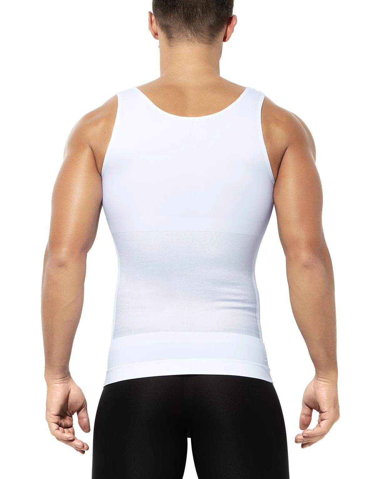 Casey Kevin Camiseta Reductora Hombre Faja Chaleco Camisa de Compresión Slim para Hombres