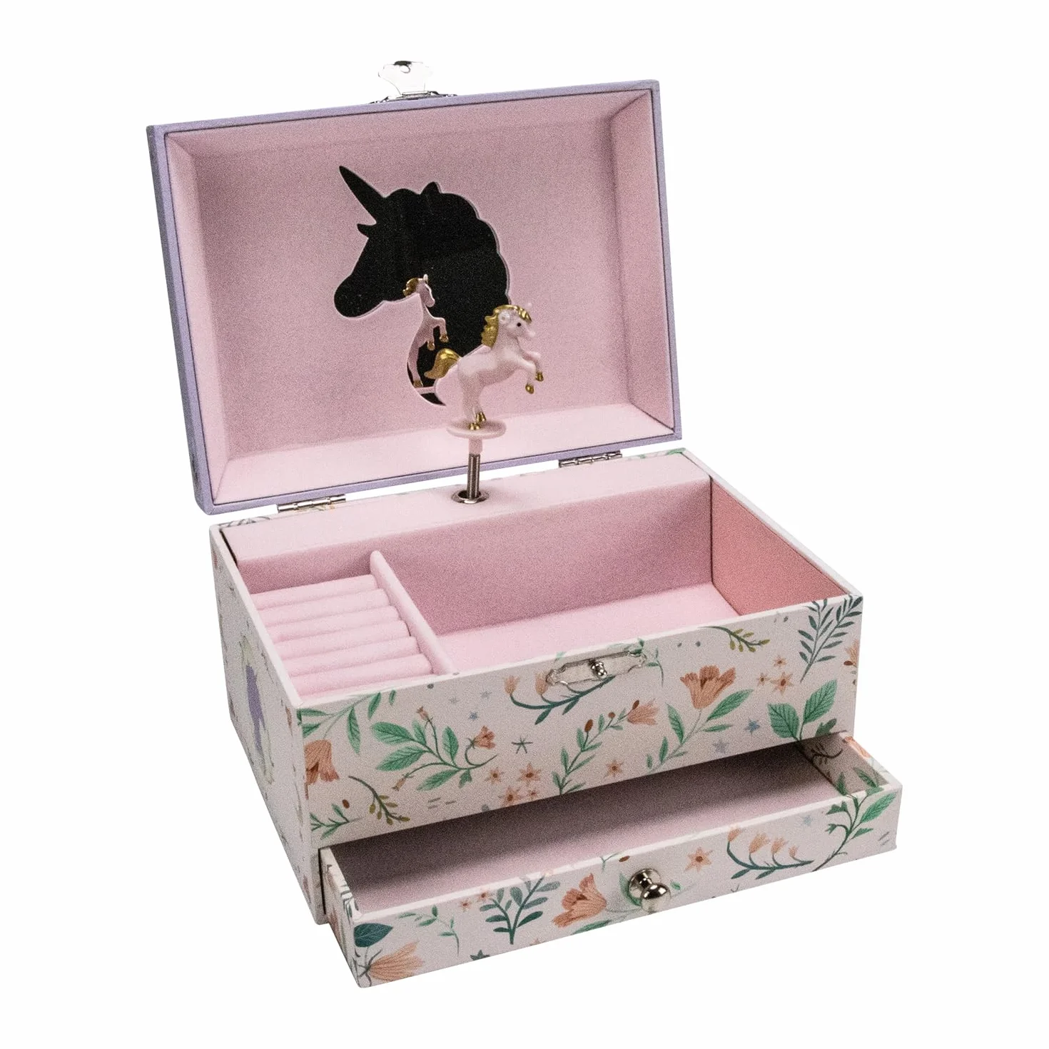 GICO Joyero Unicornio Música Giratorio Espejo Regalo Niñas