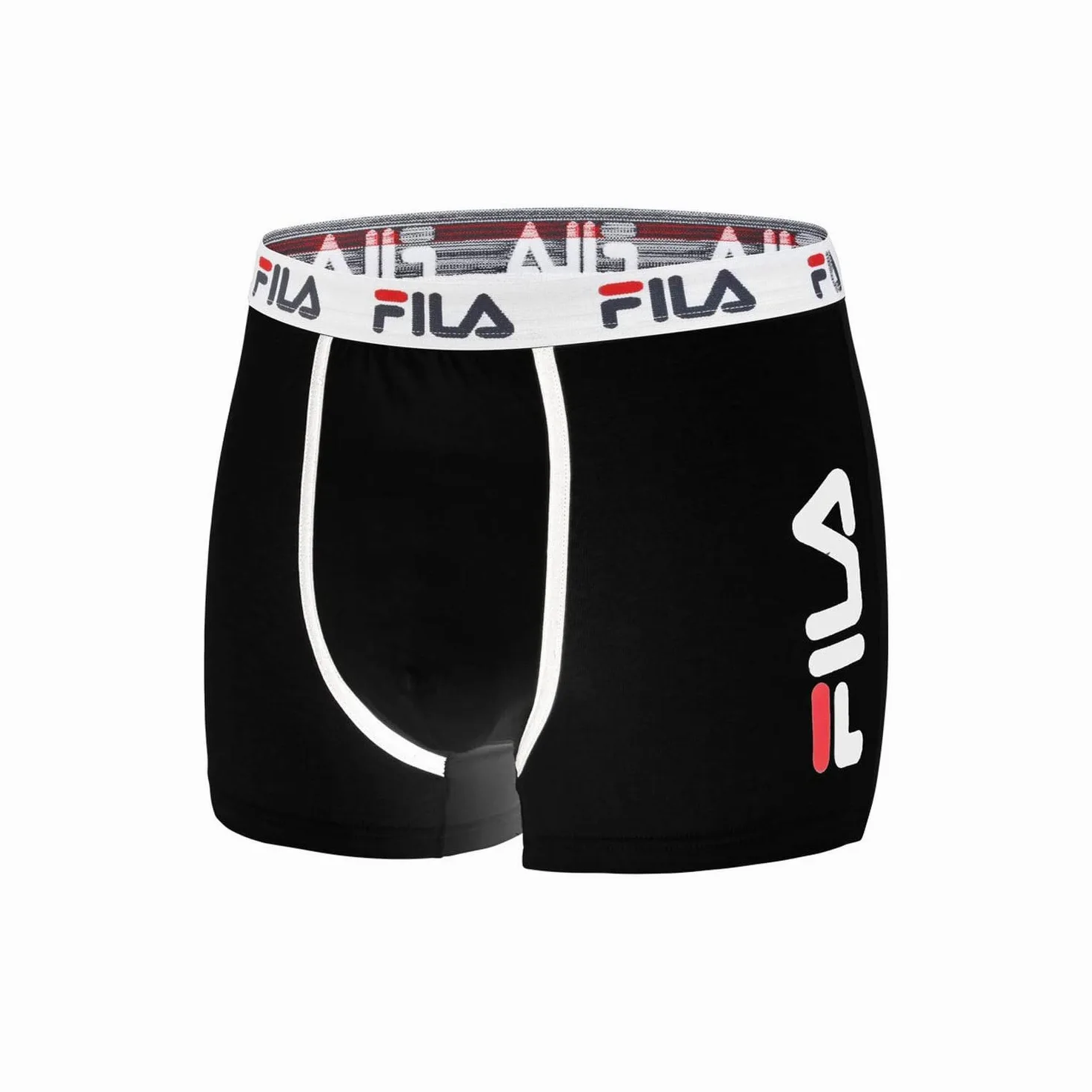 FILA Calzoncillos Hombre Boxer Algodón, Ropa Interior Hombre, Suave, Cinturón Antideslizante (Lote de 4) | Hombre, Corte ajustado, Elástico, Sujeción óptima, Uso diario