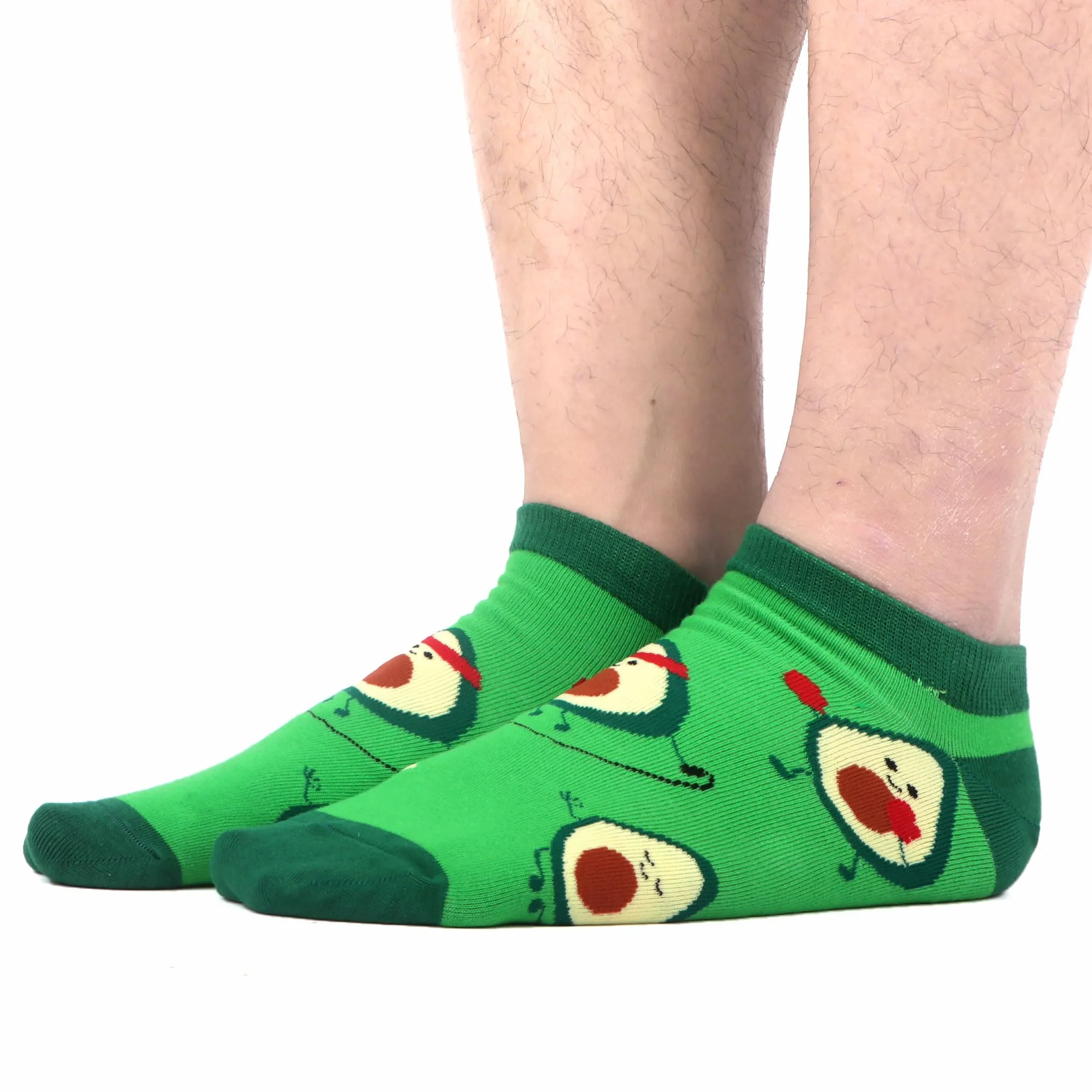WeciBor Calcetines Tobilleros Hombre Algodón Divertidos Coloridos Patrón 12 Pares