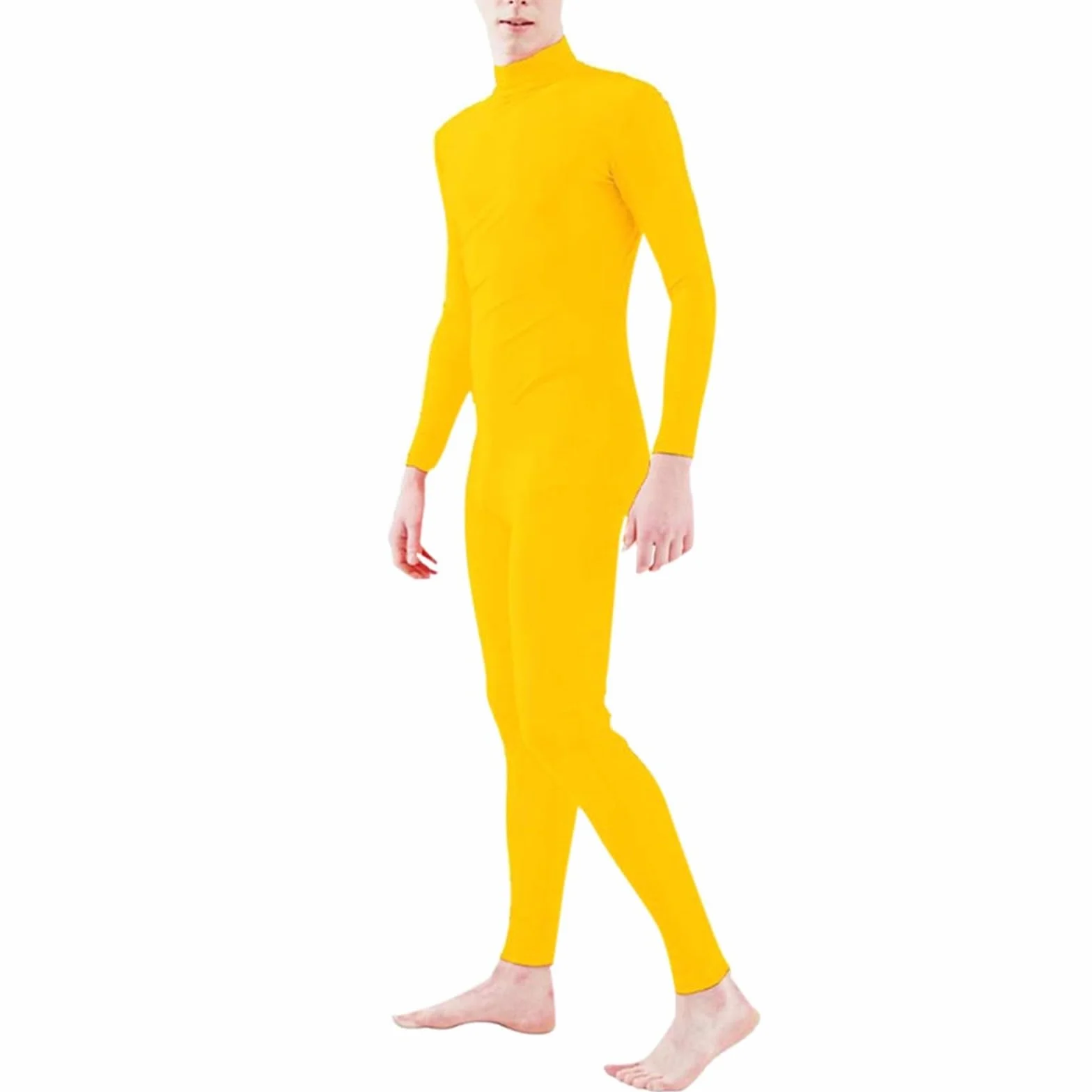Mono de cuerpo completo para mujer cuello alto manga larga baile yoga gimnasia disfraz escenario Halloween cosplay