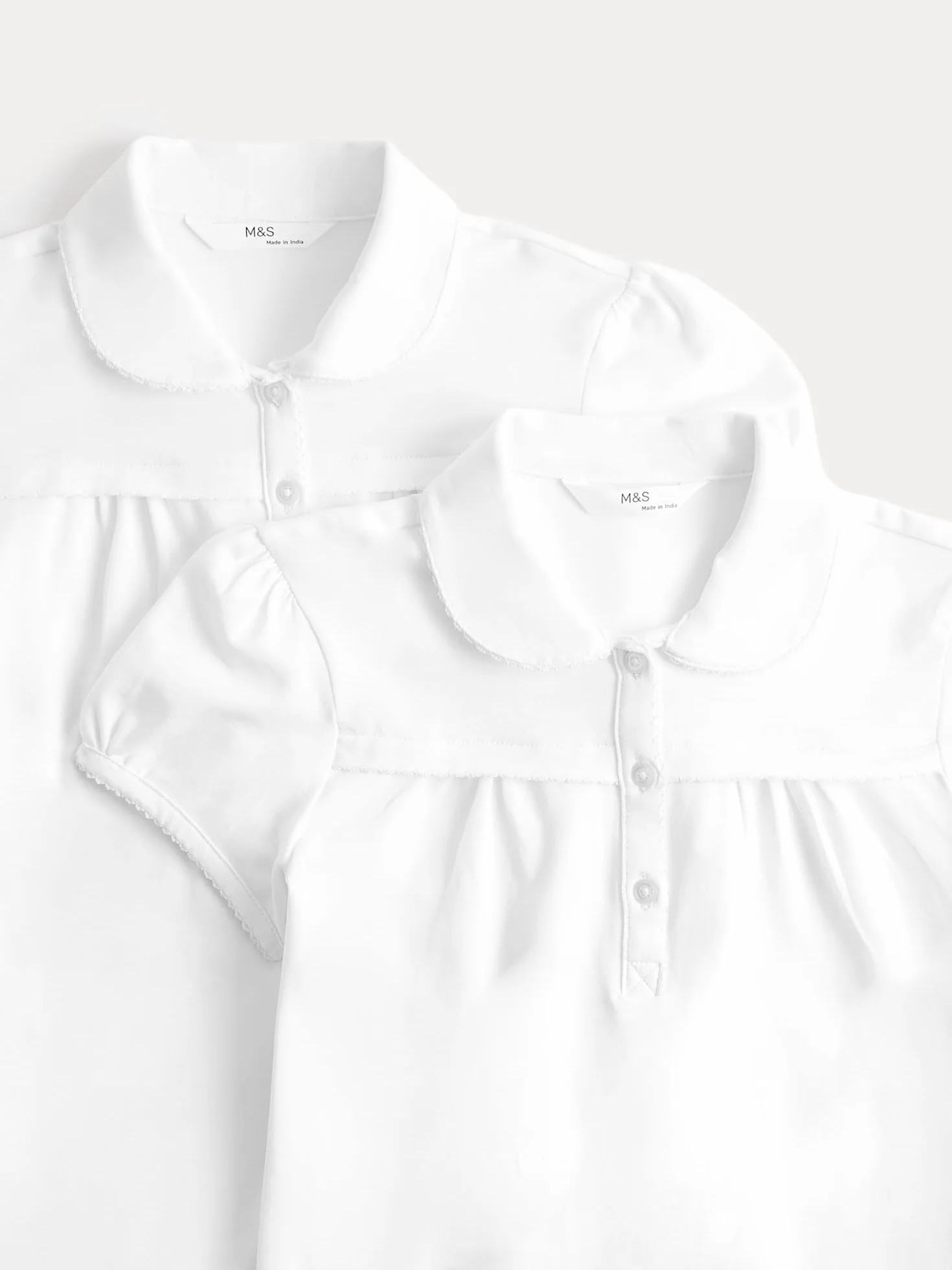 Marks & Spencer Pack de 2 Polos Escolares de Punto para Chicas (2-18 años) Niñas