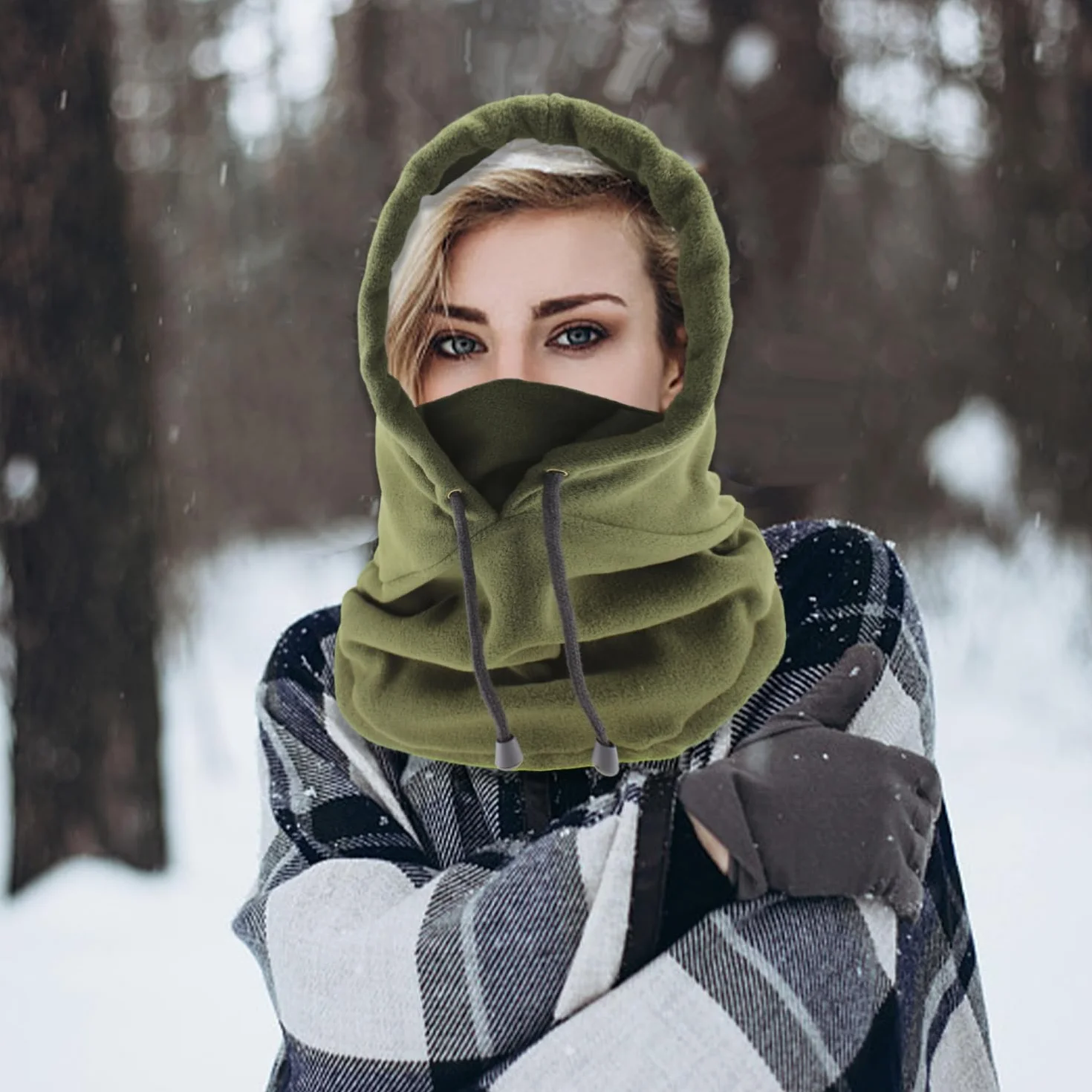 2 máscaras con capucha, máscaras cálidas para hombres y mujeres, capuchas de ciclismo al aire libre, pasamontañas a prueba de viento, adecuadas para ciclismo, correr, escalada y clima frío