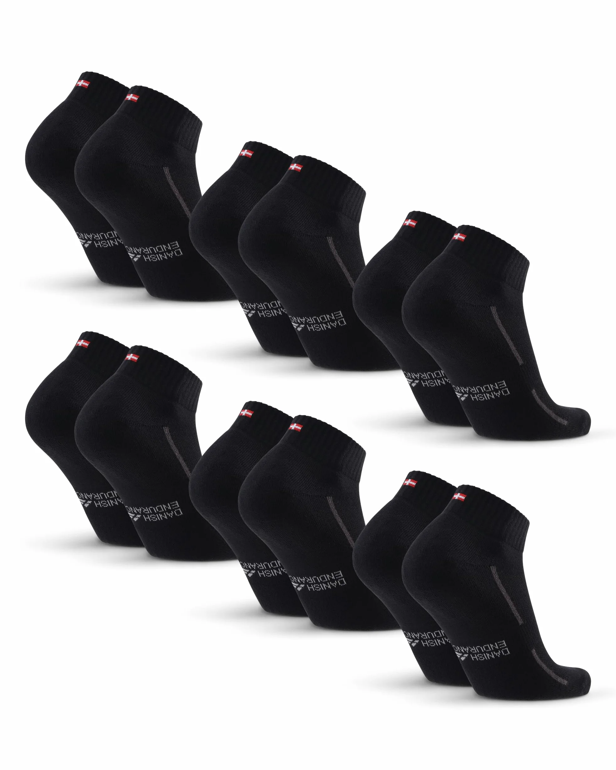 DANISH ENDURANCE Calcetines Deporte Hombre y Mujer Tobilleros - Algodon, Alcochados, 3 y 6 Pack - Deportes, Calcetines Hombre y Mujer, Unisex