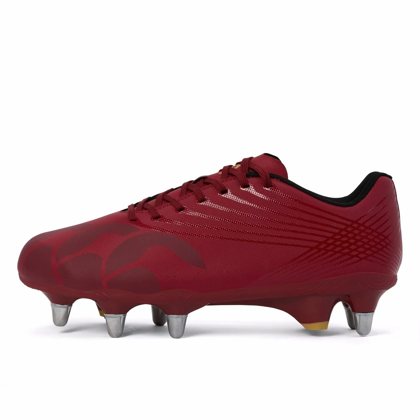Canterbury Botas de rugby unisex estampadas Ground Break Team Soft Ground Dahlia para adultos