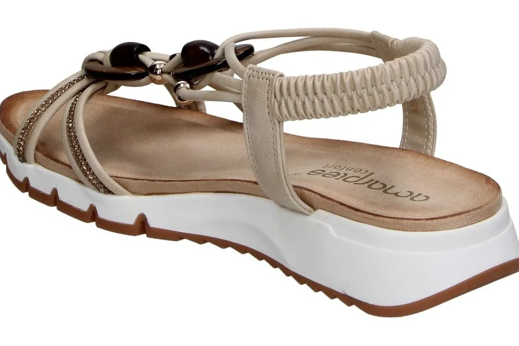 amarpies | Sandalias con Cuña Mujer – Sandalia Estilosa con Detalles – Sandalia de Verano sin Cierre – Slip On – Cuña Media y Cómoda – Versátiles y Estilosas – Modelo ABZ30146