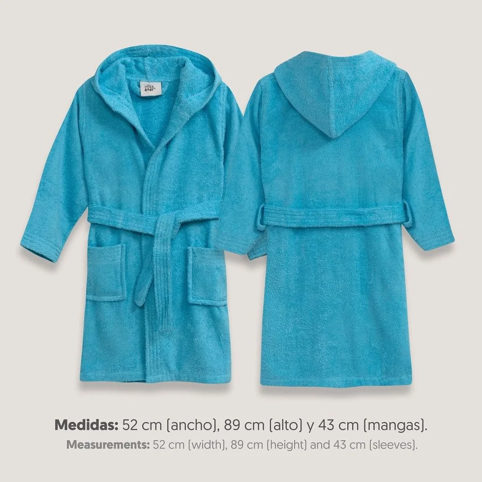 Interbaby Albornoz Liso Unisex Infantil Bebé-Niños