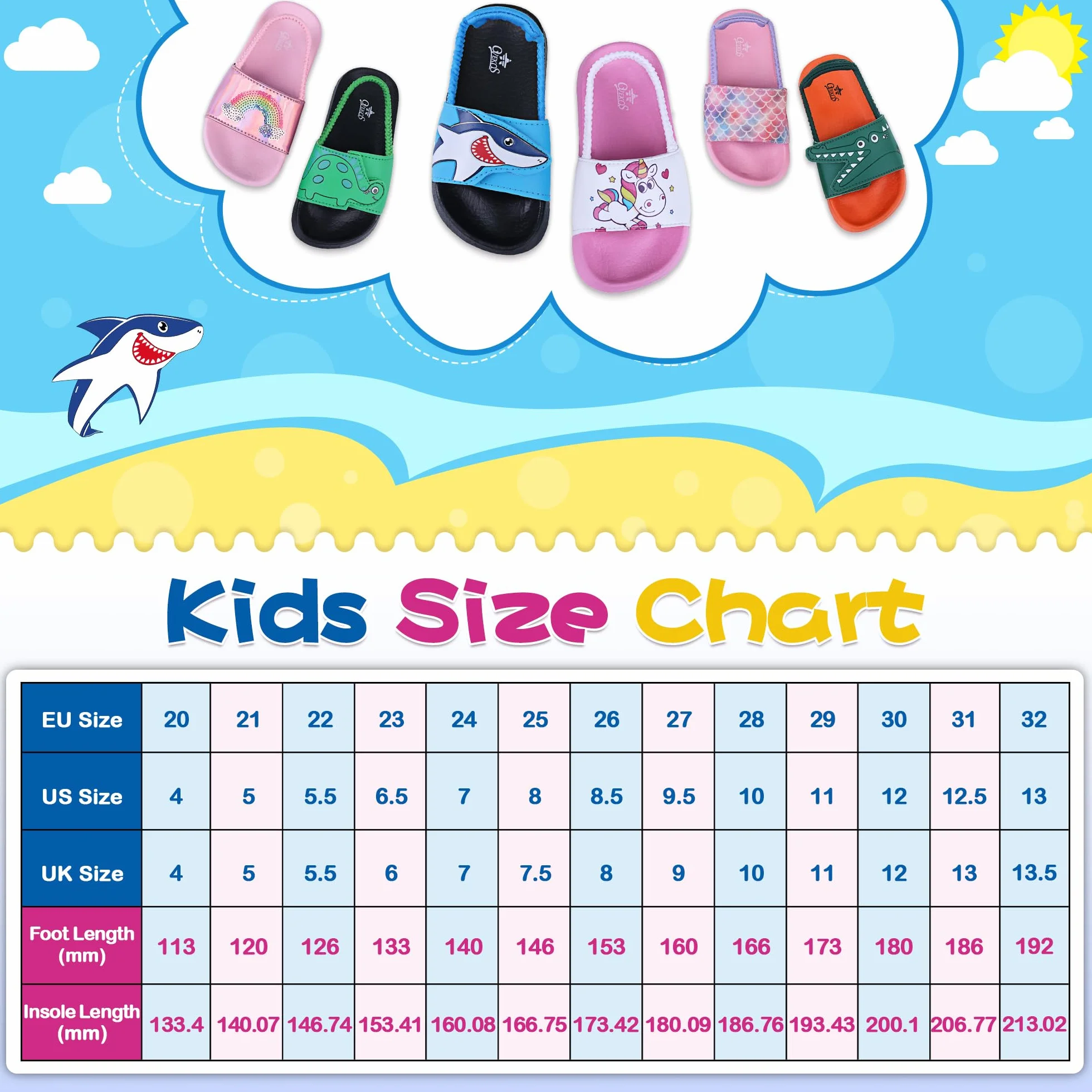Youecci Sandalias Niño Niña Chanclas Verano Playa Piscina Zapatillas para niños Hogar Ligero Antideslizante Baño Sandalias