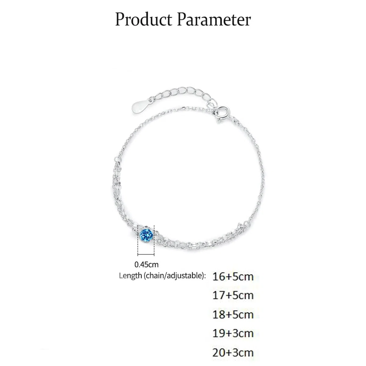 Pulseras para mujer, pulsera de novia, cadena de doble capa con topacio, regalos únicos para mujer