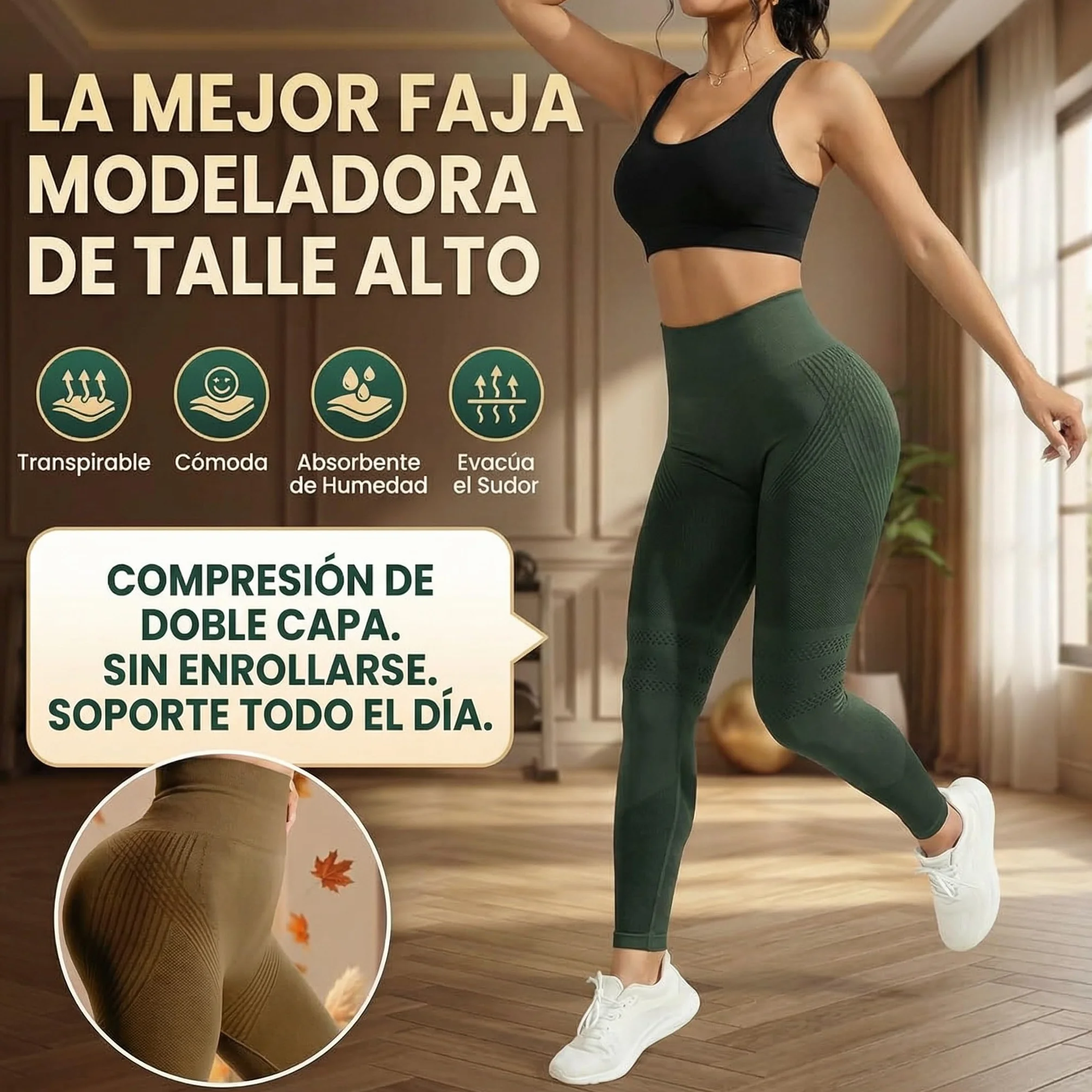 Genérico Leggins Anticeluliticos Mujer, 3D Leggins Deportivos Mujer Compresivos Lipedema, Celulitis Push Up, Redefine Tu Silueta Sin Esfuerzo Pantalones