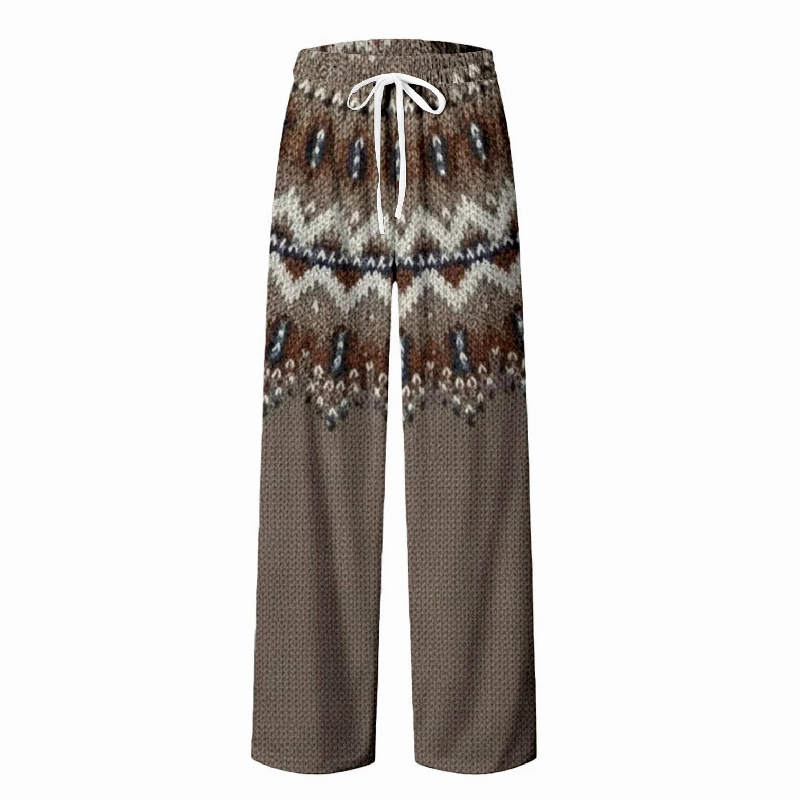 Generisch Pijama corto para hombre, pantalones de yoga, albornoz bordado para hombre (café, L)