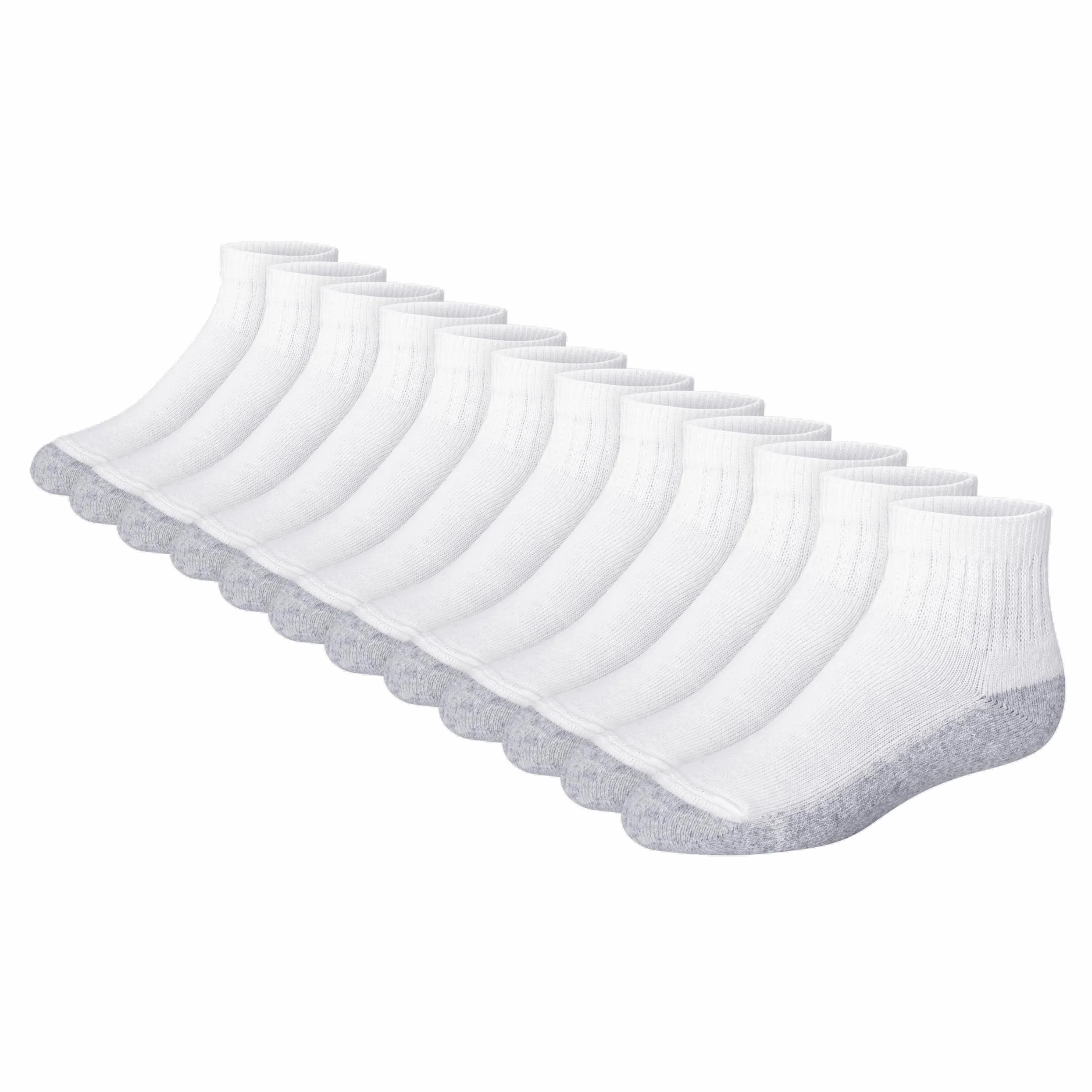 Hanes Big Boys' Classics Ankle Socks (Pack of 12)