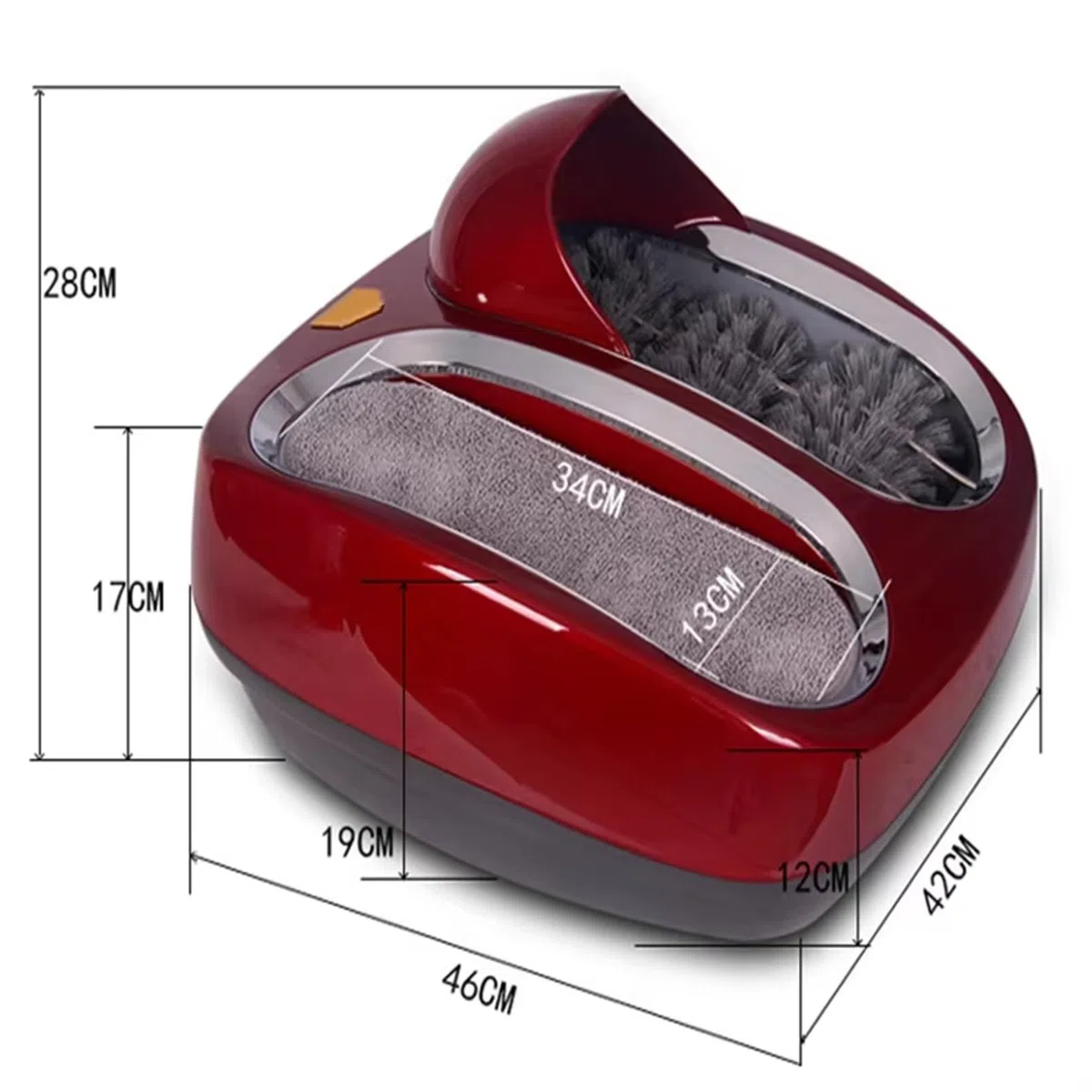 Máquina automática de cepillado de zapatos, pulidora eléctrica de zapatos con inducción, sin polvo para uso en talleres de hotel