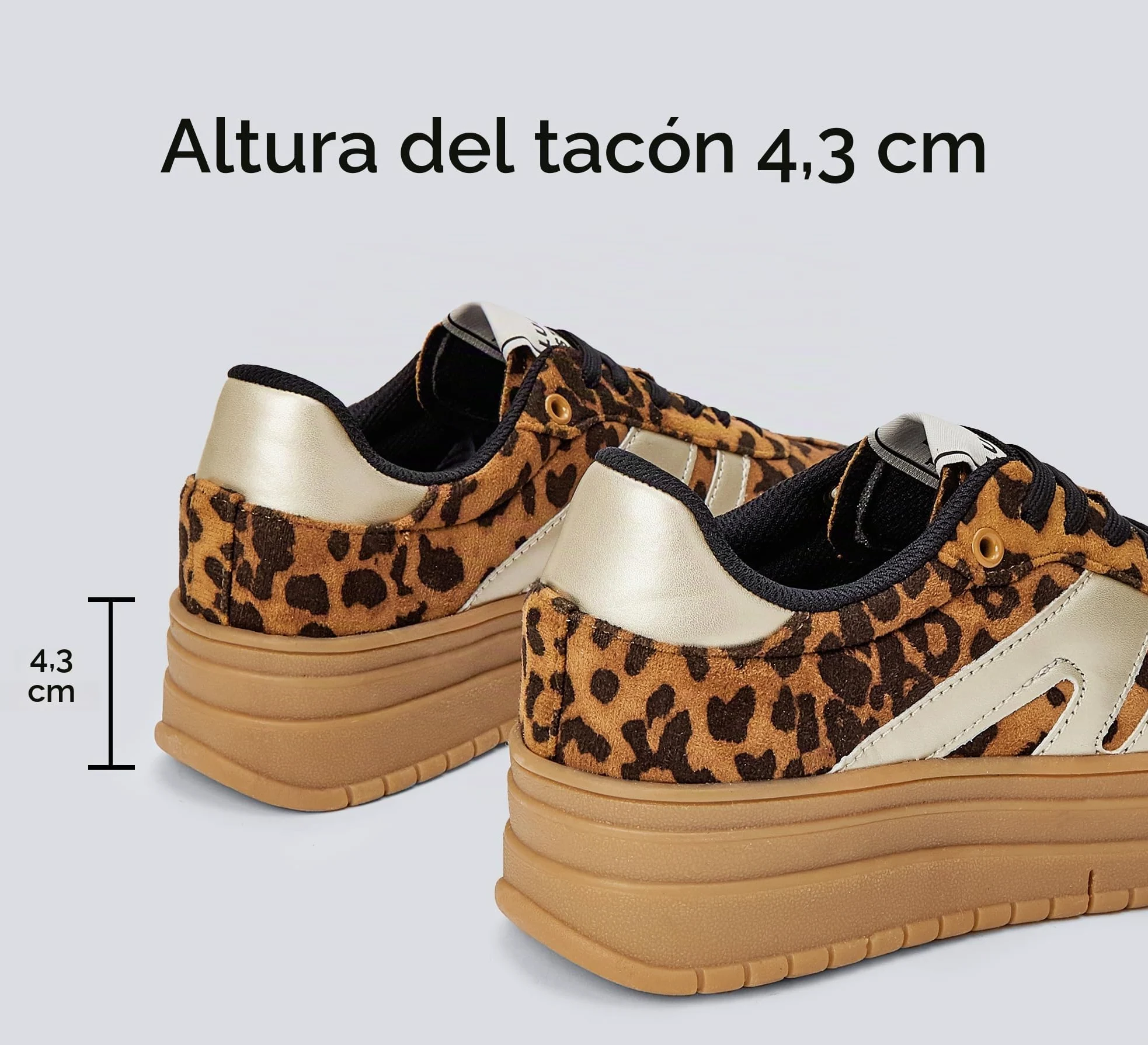 LUCKY STEP Zapatillas Plataforma Mujer - Cuña Clásica Lona Retro Tobillo Bajo Cómodas Diarias
