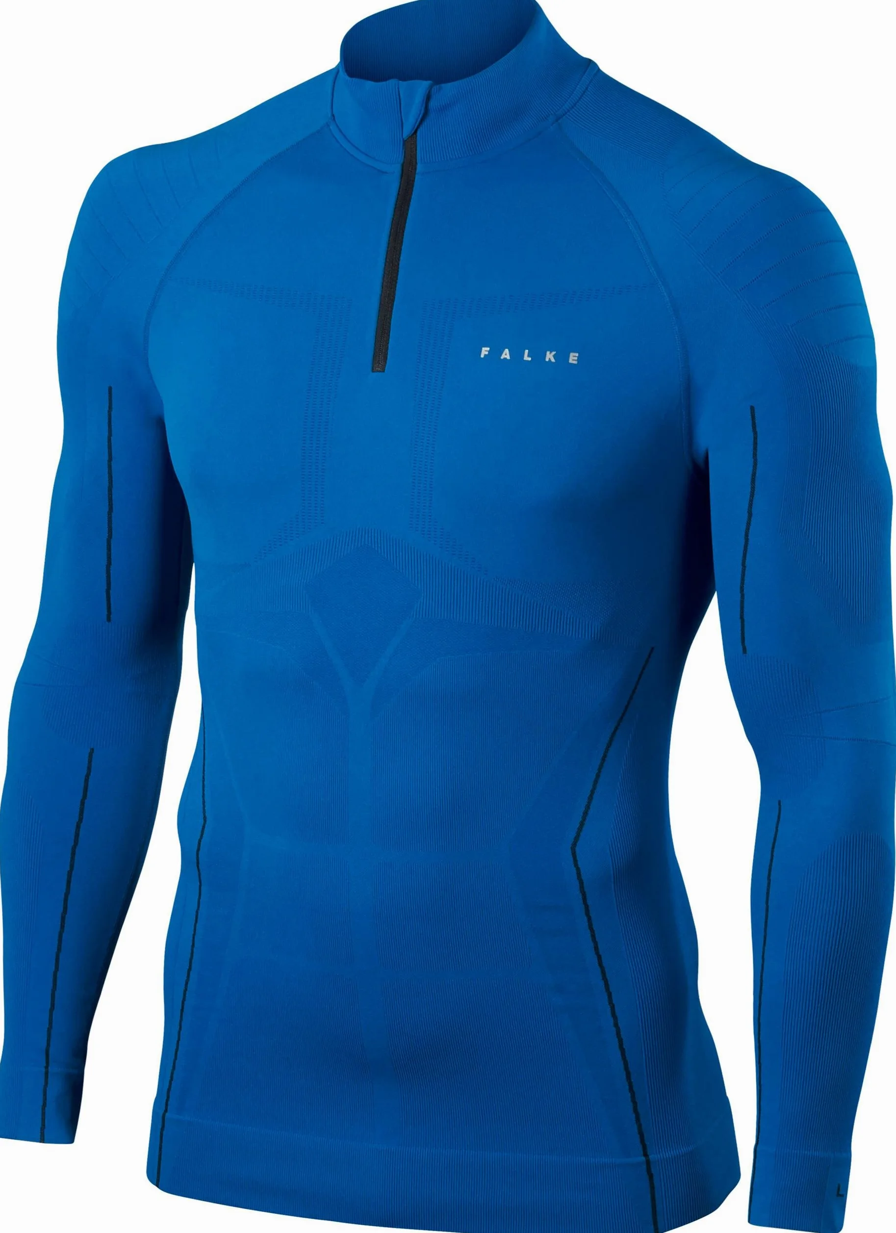 FALKE Ski Unterwäsche Athletic Shirt Zip - Top Interior térmico para Hombre