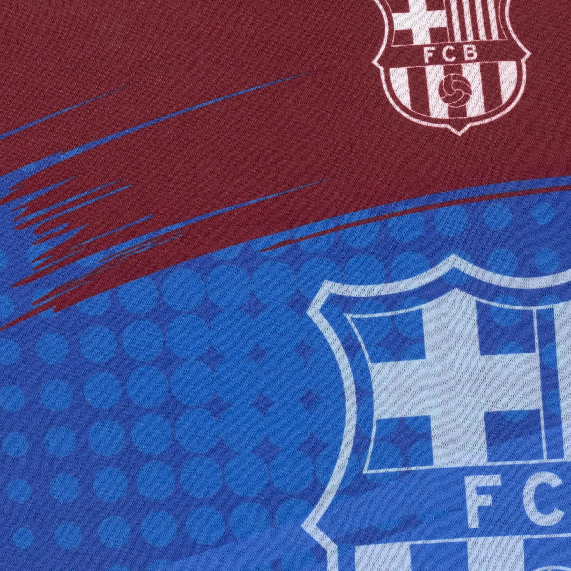 Barcelona FC Pijama de Manga Corta para Niños 7-8 Años 128cm