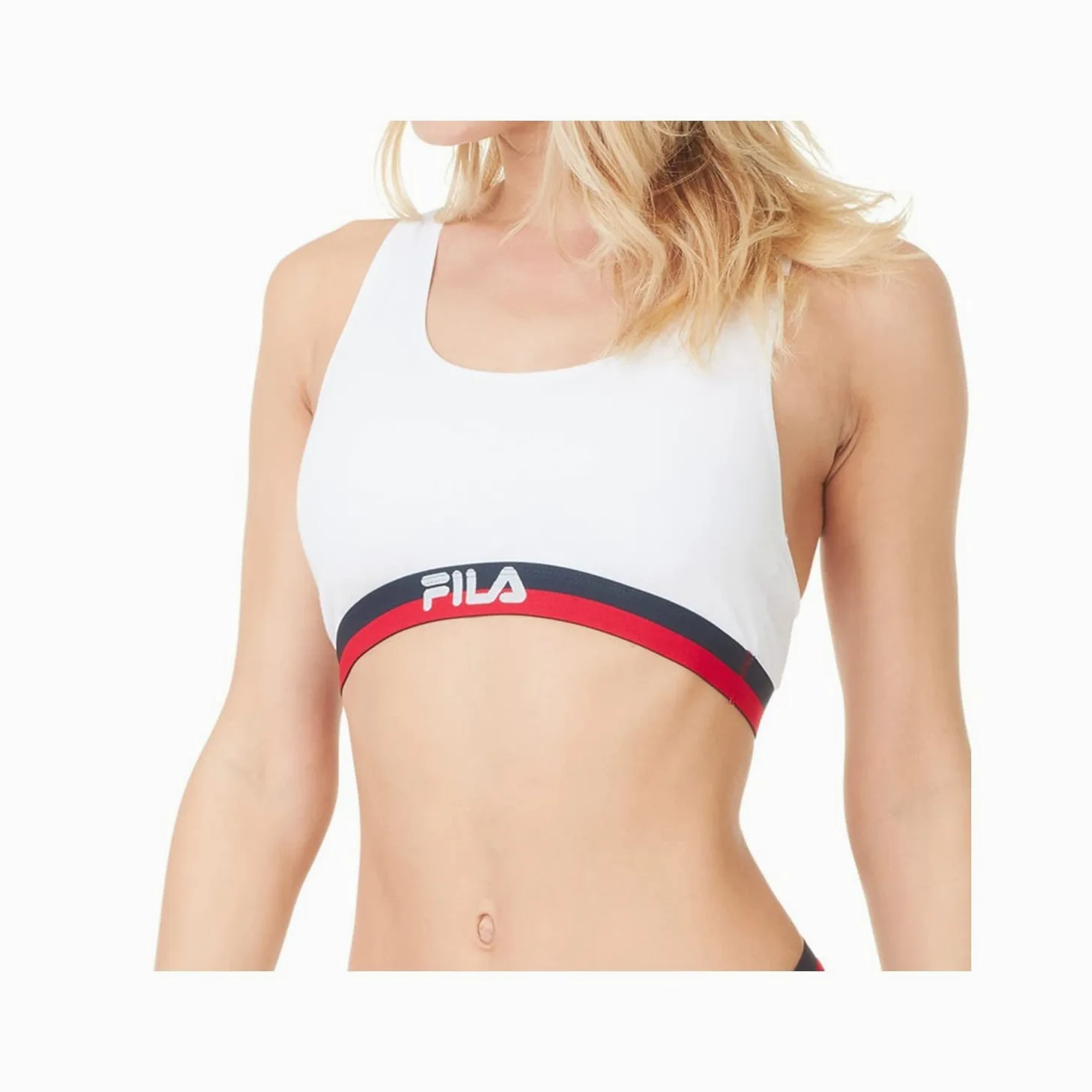FILA Sujetador Deportivo Mujer algodón, Ropa Deportiva, Gym y Yoga (lote de 3)