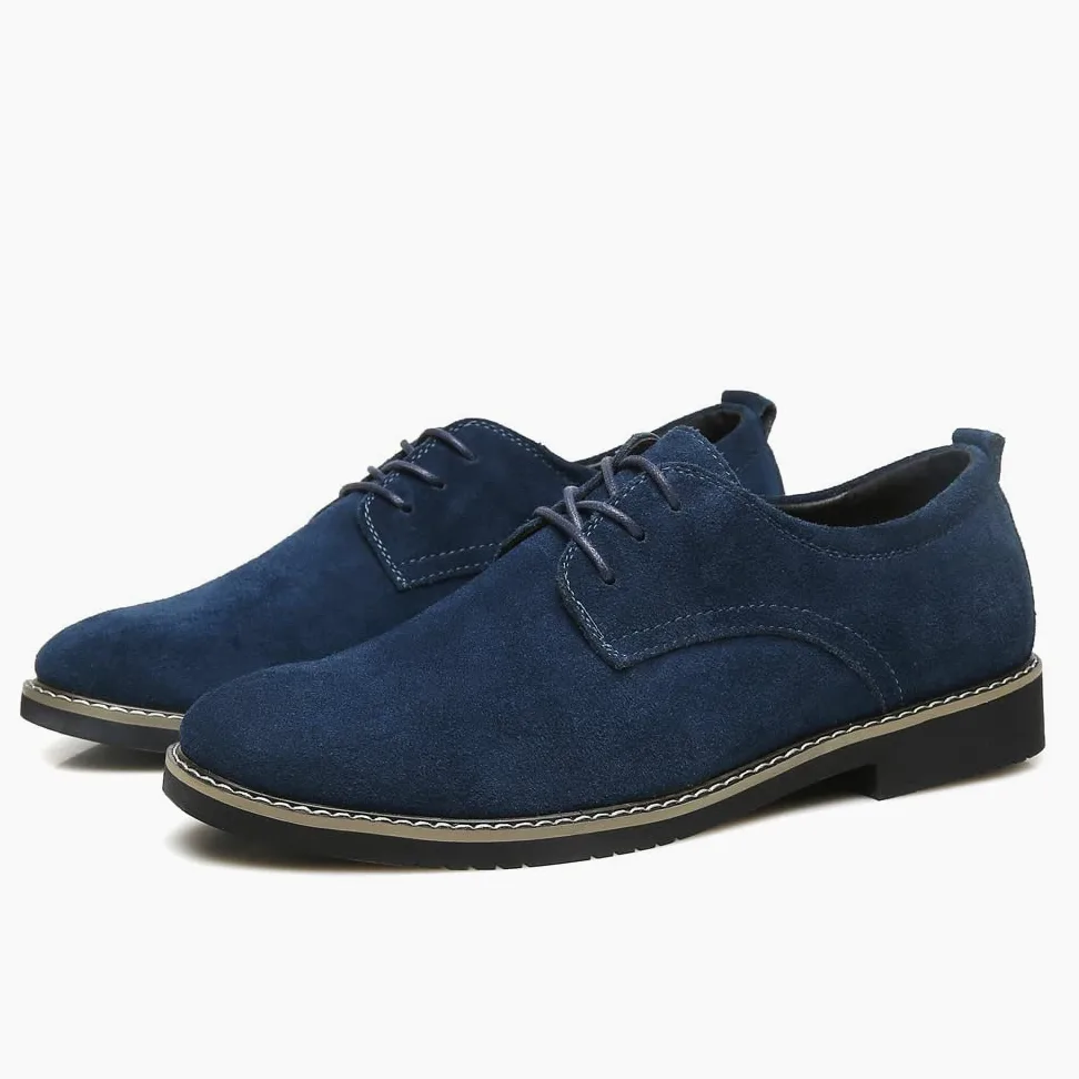 Zapatos Oxford de ante para hombre, estilo clásico británico, mocasines con borlas para uso casual y de negocios, suela suave para conducir