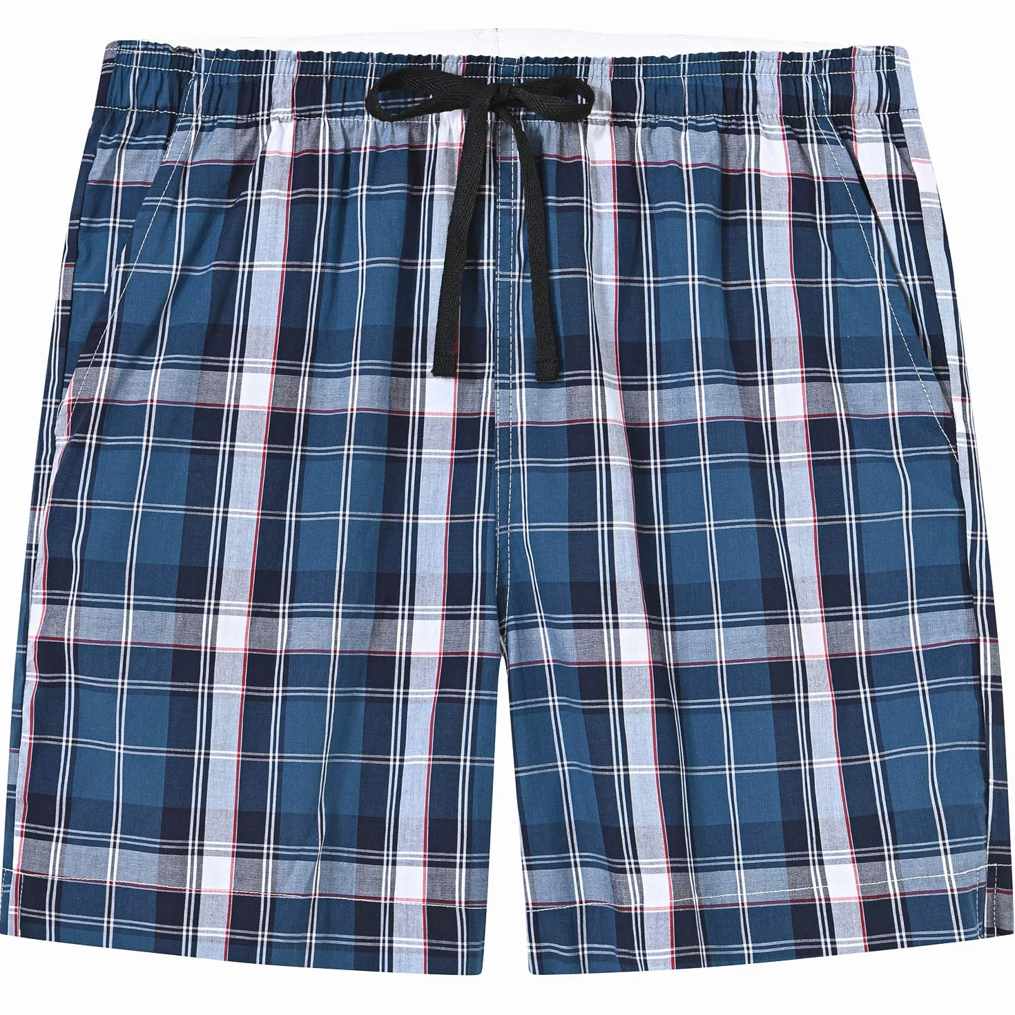 MoFiz Pantalones Cortos Pijama Verano Algodón Shorts Cuadros Niños 7-15 Años