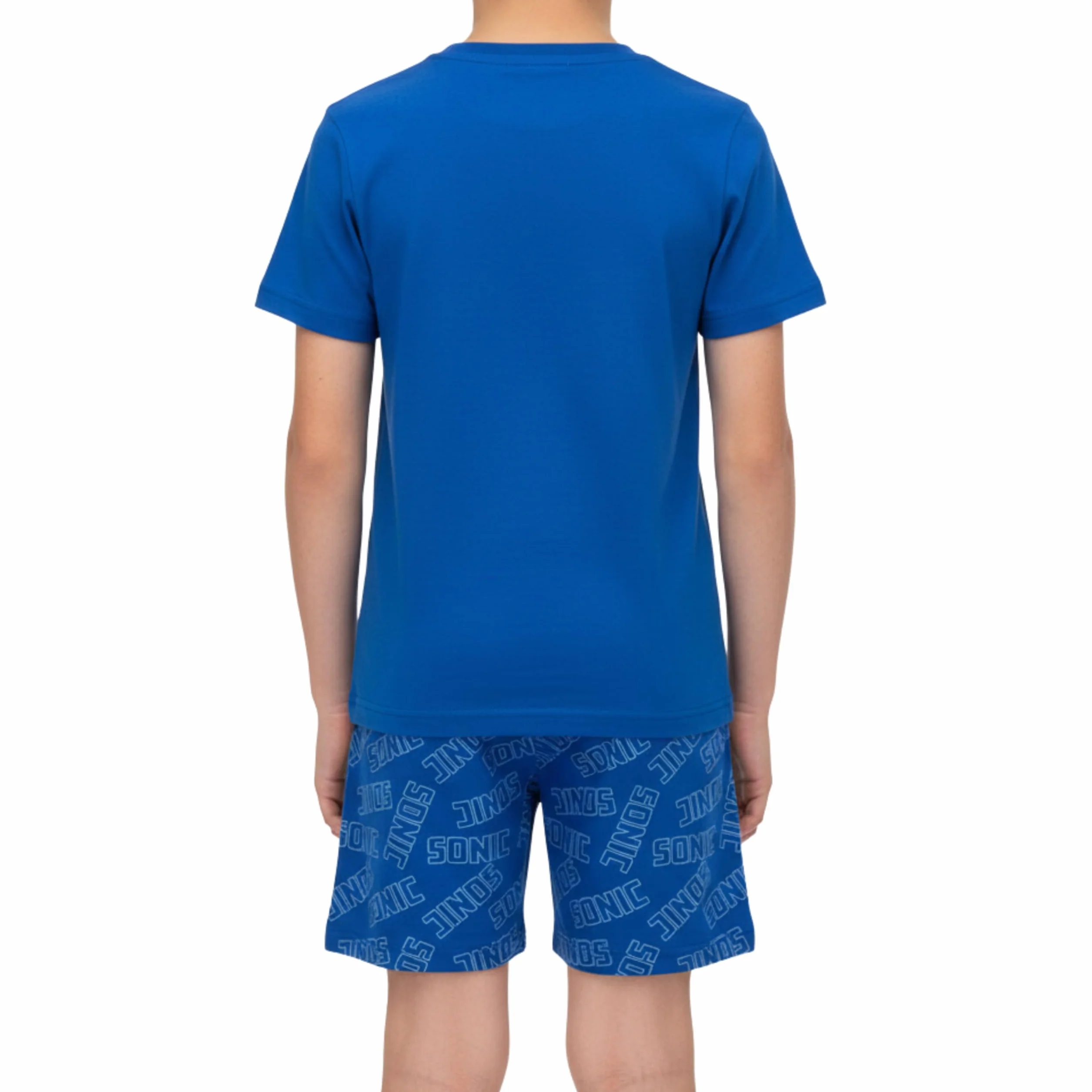 Sonic The Hedgehog Pijamas para Niño, Algodon Suave Camiseta Manga Corta y Pantalon Corto, Tallas 4 a 10 Años
