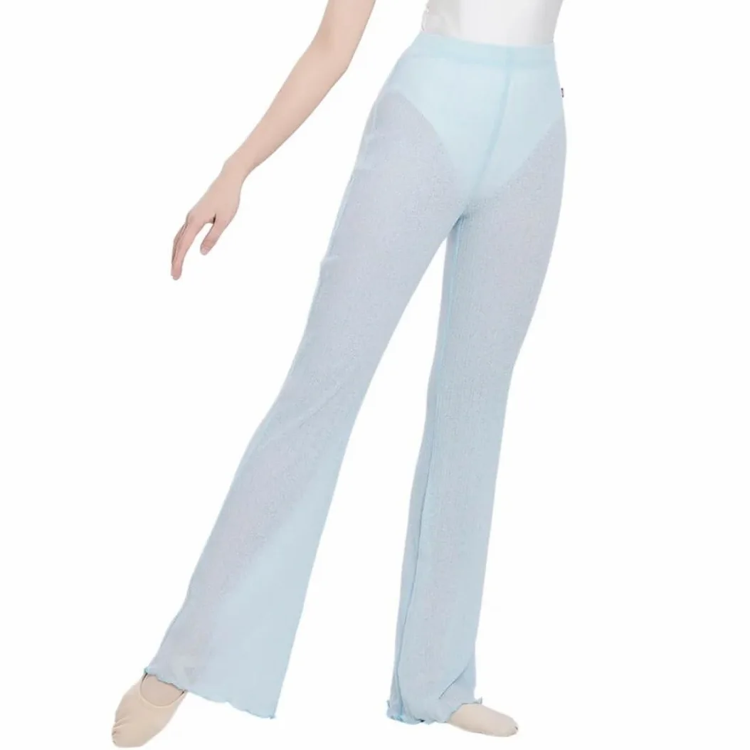 Pantalones de Baile Acampanados de Cintura Alta for Mujer, Pantalones Modernos de Ballet Finos y Suaves