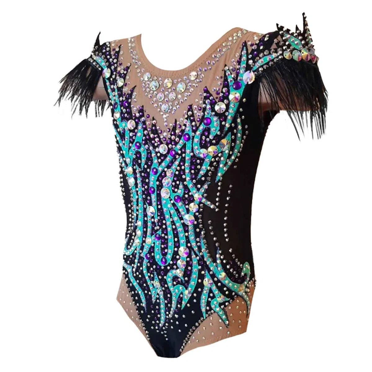 Leotardos De Gimnasia Rítmica for Niñas, Uniforme De Gimnasia De Alta Elasticidad, Traje De Rendimiento De Práctica Transpirable