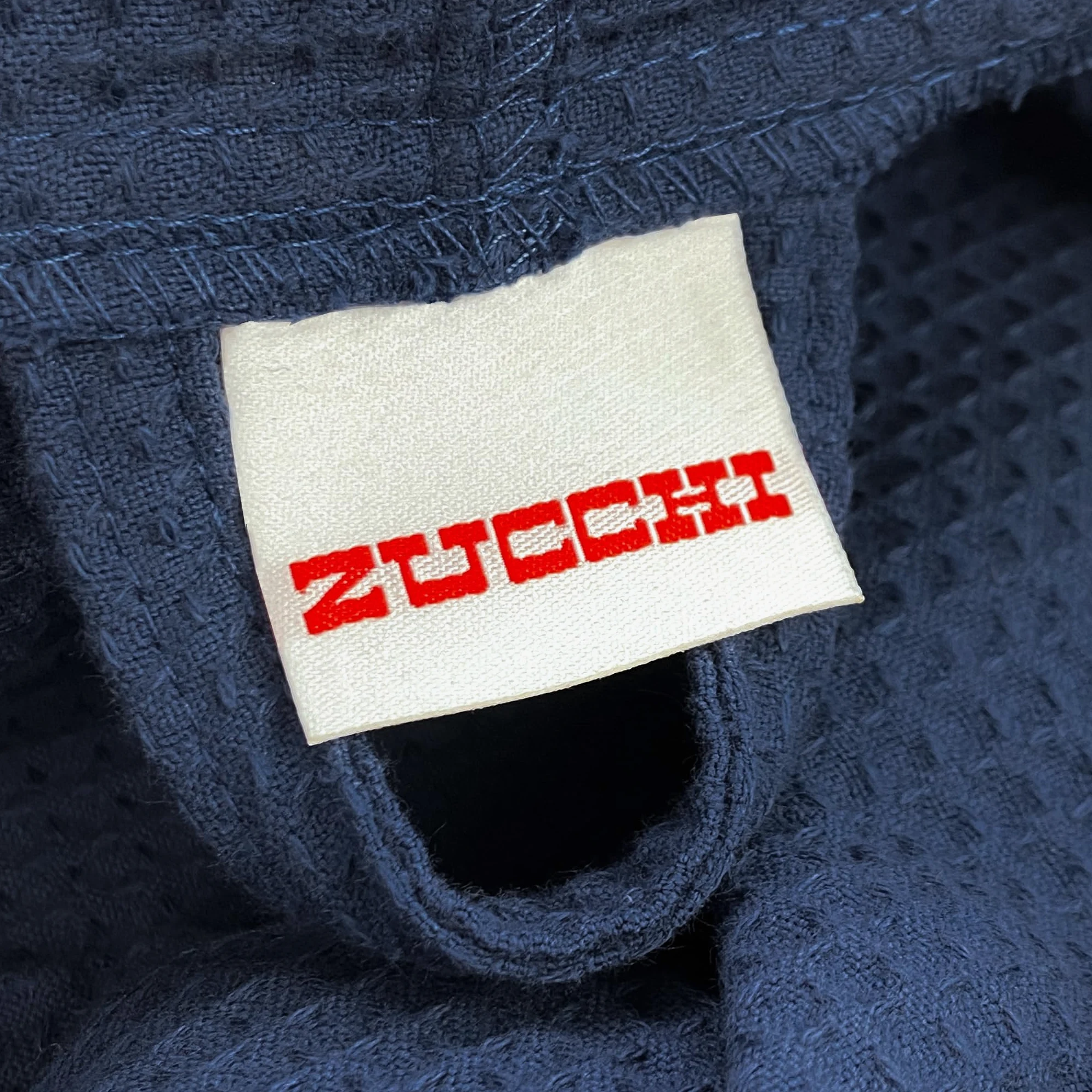 Albornoz Nido de abeja Hombre Mujer Zucchi solotuo con capucha talla XXL 58/60 azul puro algodón Piquet