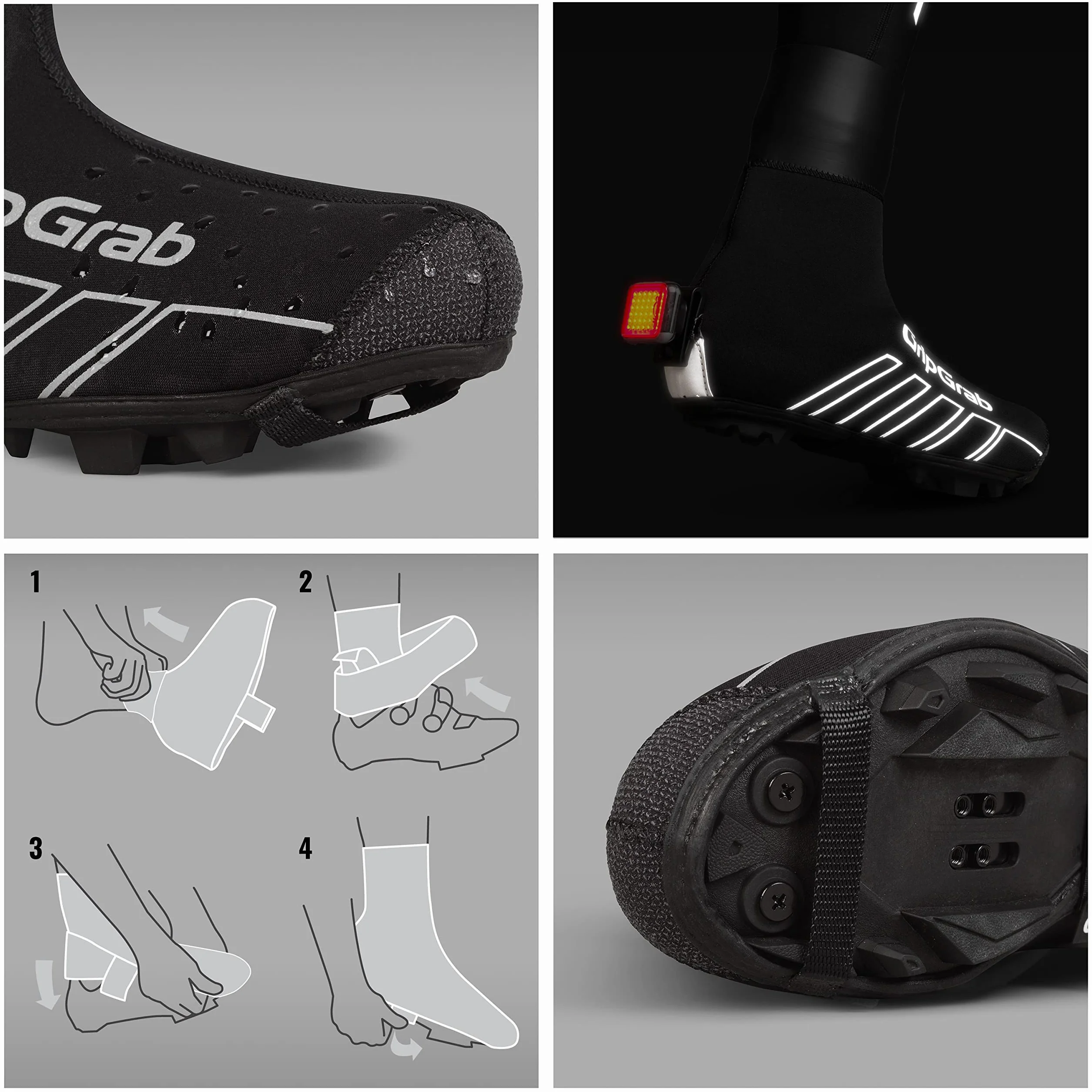 GripGrab Cubrezapatillas de Ciclismo RaceThermo X Neopreno 4mm Impermeables Cortavientos Invierno para Bicicleta MTB y Gravel