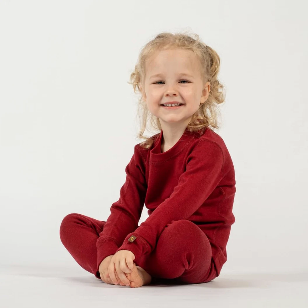 MENIQUE - Leggings para niños y niñas (lana merino, 250 g/m²)